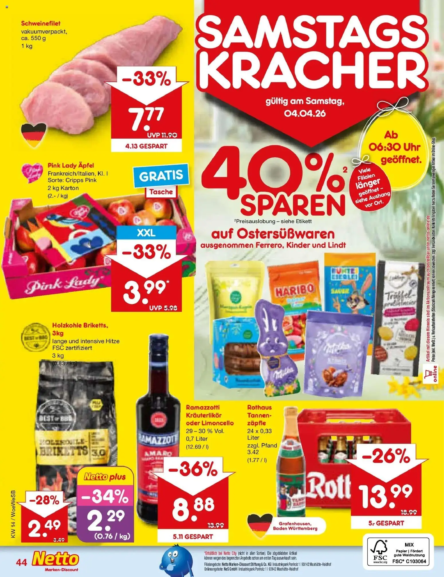 Netto Marken-Discount Prospekt Katzweiler	 – gültig ab 30.03.2026 | Seite: 58 | Produkte: Haribo, Äpfel, Limoncello, Uhr
