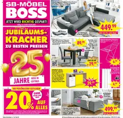 SB Möbel Boss Prospekt Cottbus 	 gültig ab dem 30.08.2025