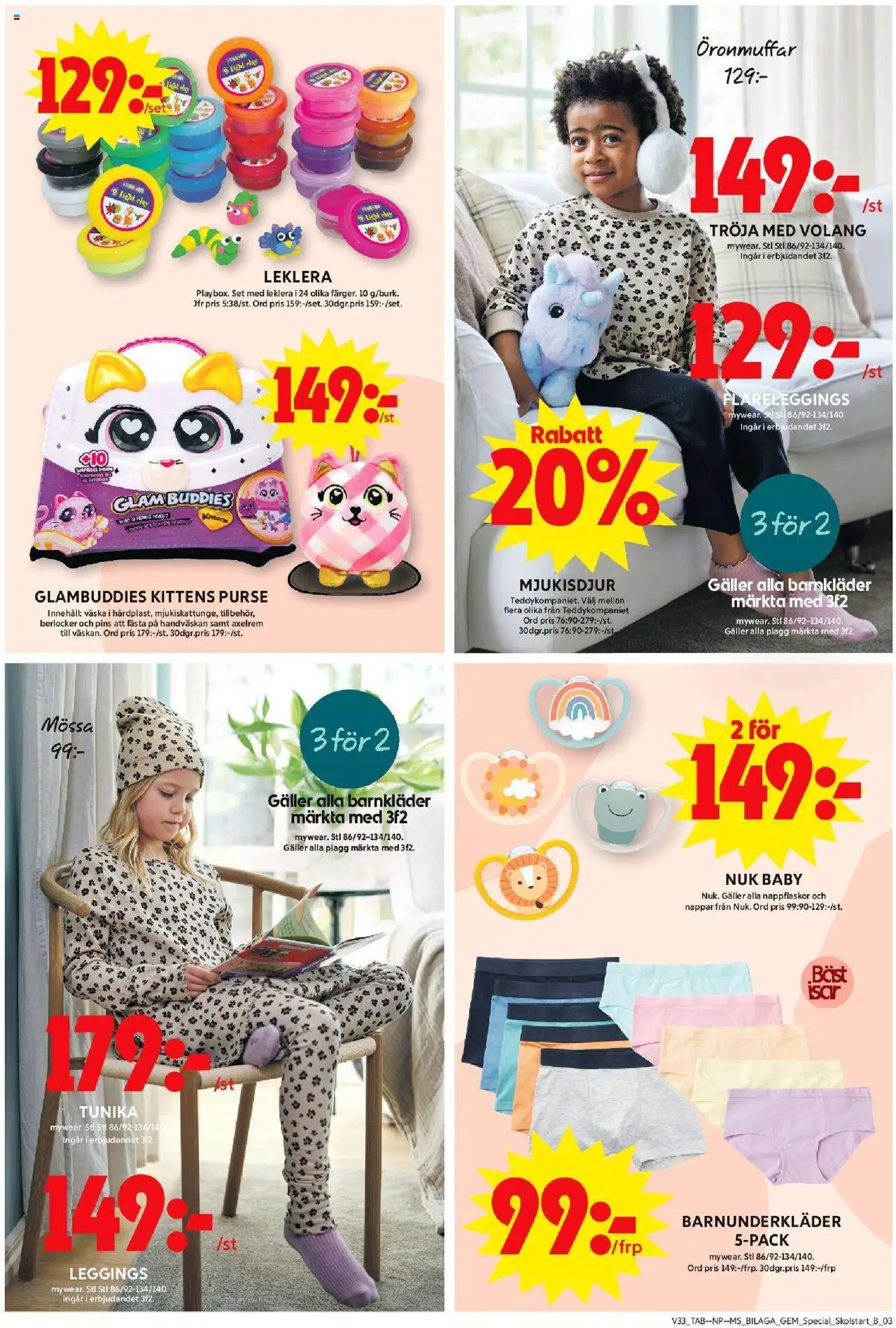 ICA Maxi reklamblad aktuell från 11.08.2025 | Sida: 17 | Produkter: Set, Leggings, Mössa, Väska