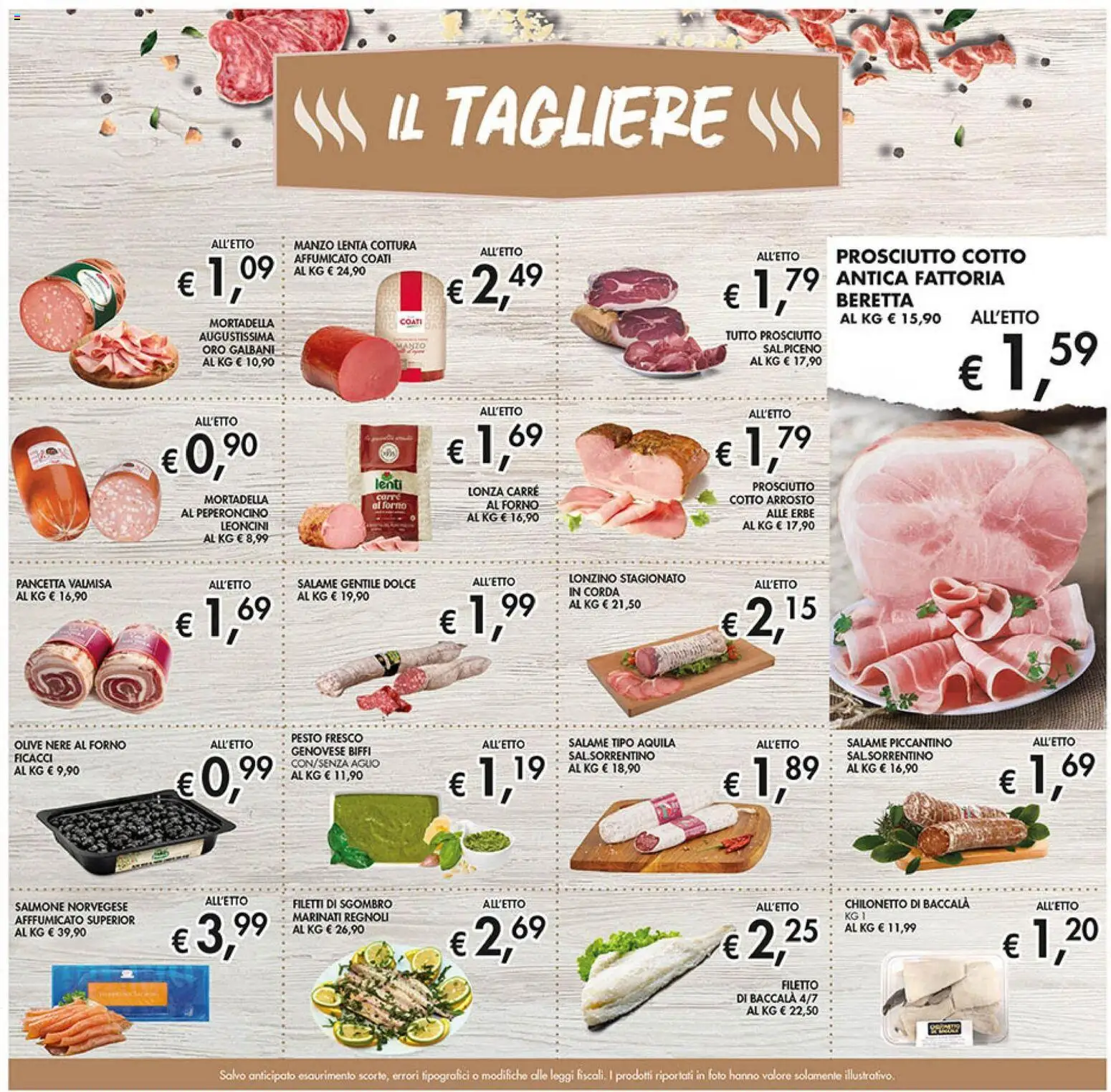 Volantino Coal del 27.12.2025 | Pagina: 7 | Prodotti: Prosciutto Cotto, Prosciutto, Tagliere, Sgombro