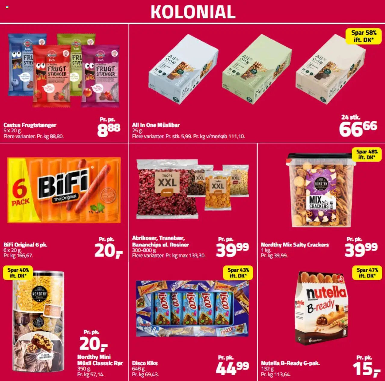 Fleggaard Tilbudsavis gyldig fra 06.08.2025 | Side: 10 | Produkter: Rosiner, Müsli, Nutella, Bananchips