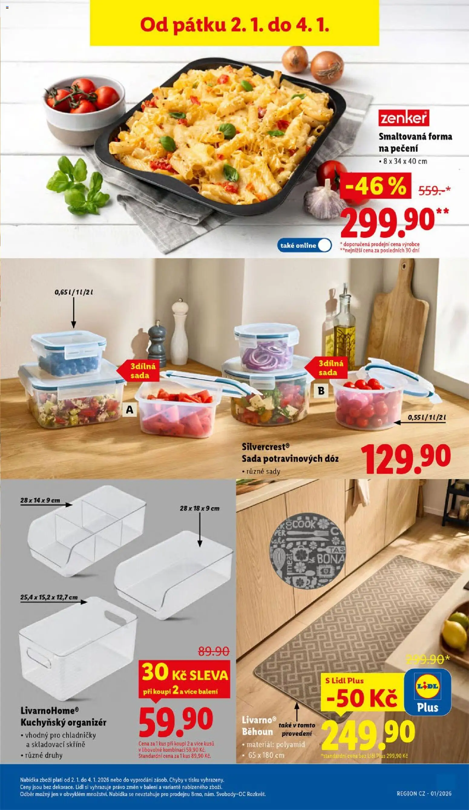 Lidl leták od 02.01.2026 | Strana: 33 | Produkty: Organizér, Skříně, Forma, Běhoun