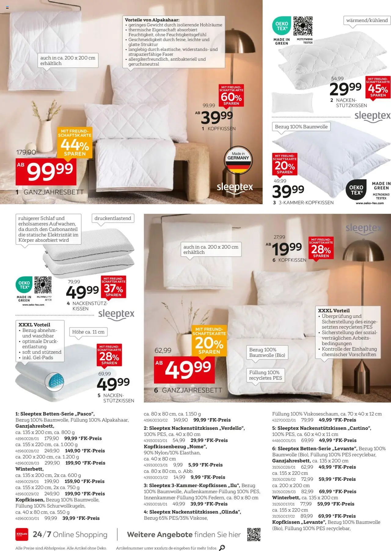 XXXL Lutz Schöner Einrichten – gültig ab 08.09.2025 | Seite: 4 | Produkte: Gewicht, Kissen, Kopfkissen