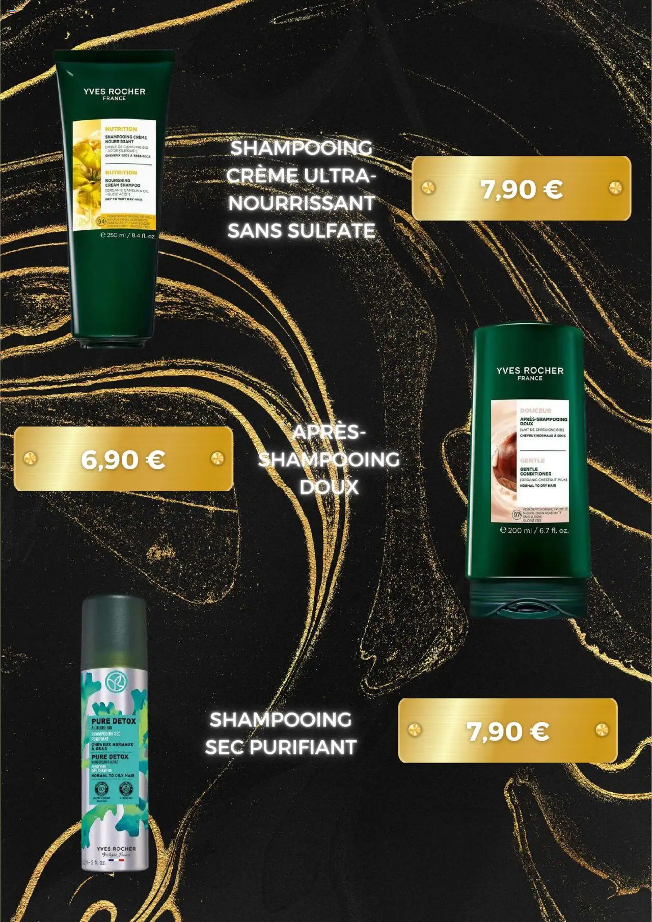 {H1} | Page: 3 | Produits: Shampooing, Lait, Huile, Crème