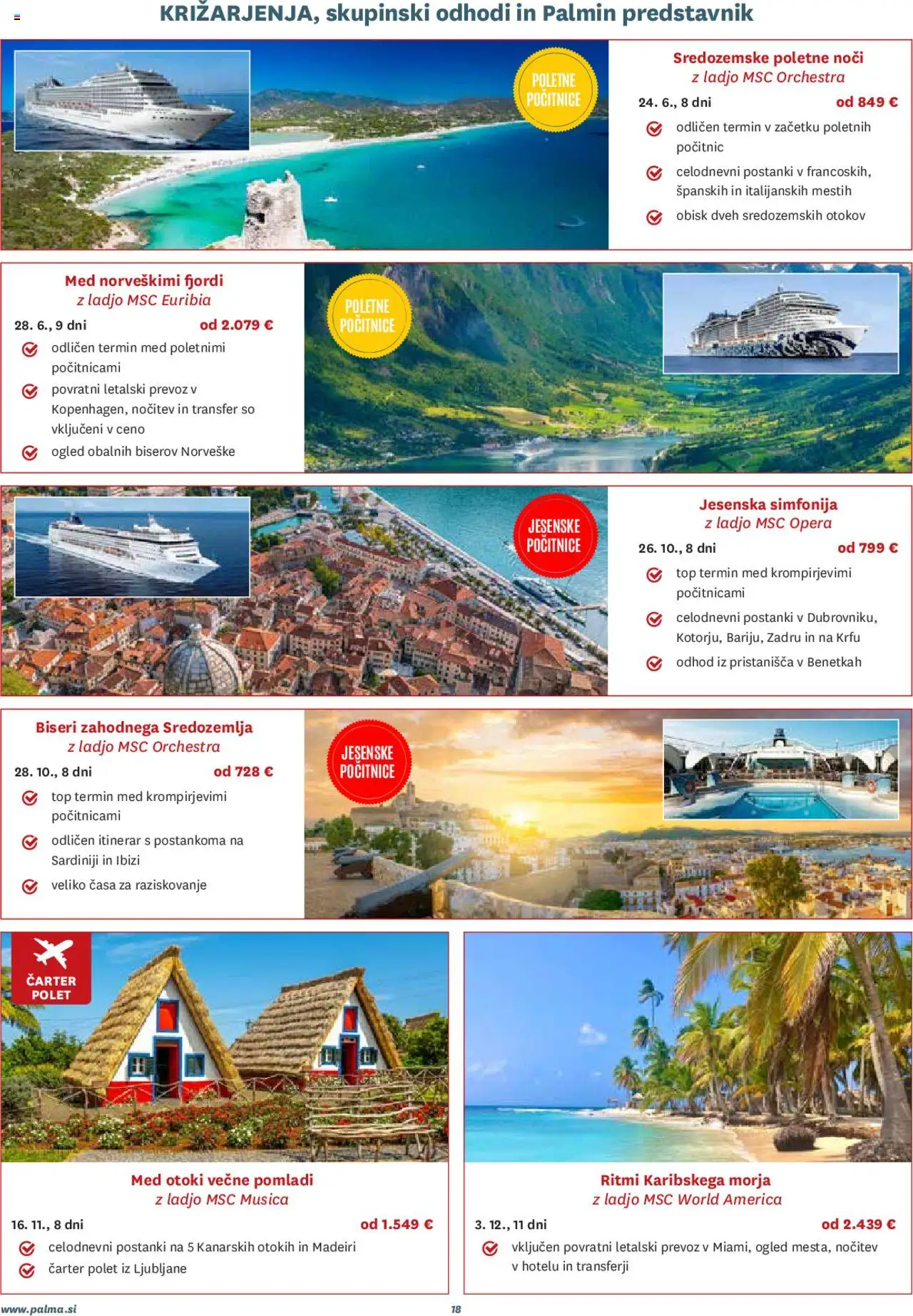 Palma katalog potovanja osrečujejo │ velja od 01.08.2025 | Stran: 18