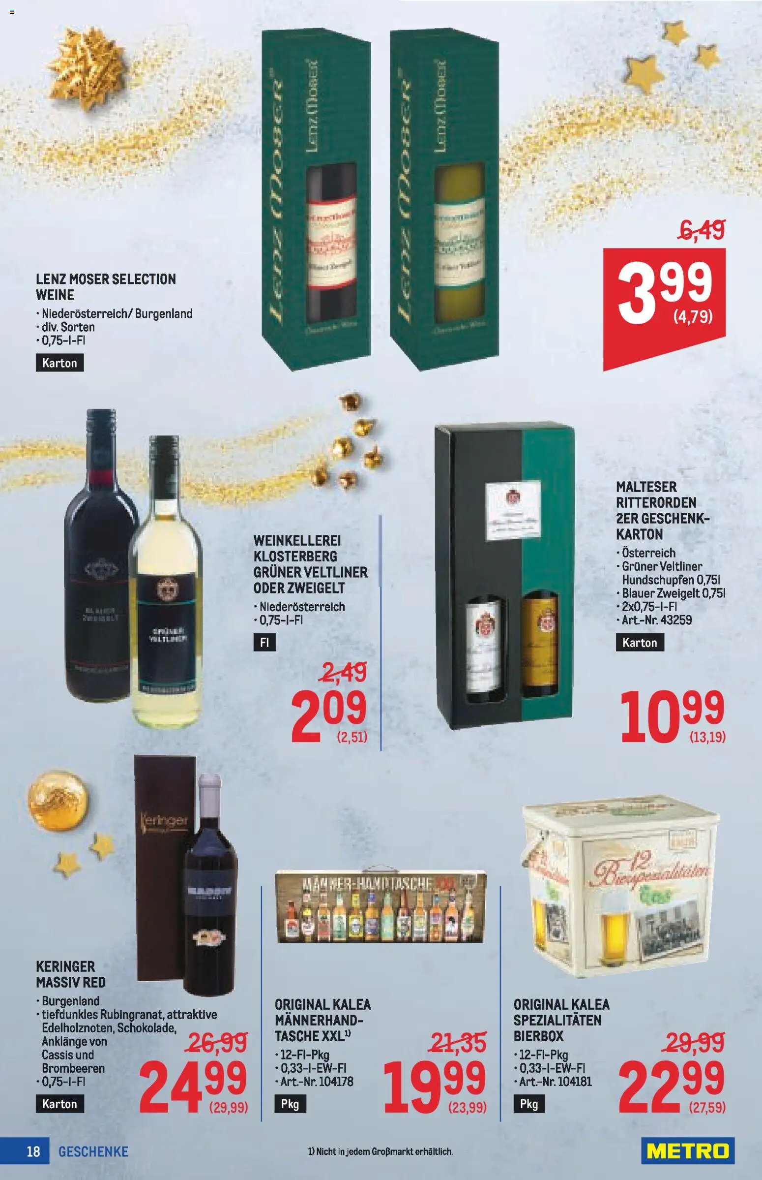 Metro Geschenke Spezial gültig ab 27.11.2025 | Seite: 18 | Produkte: Tasche