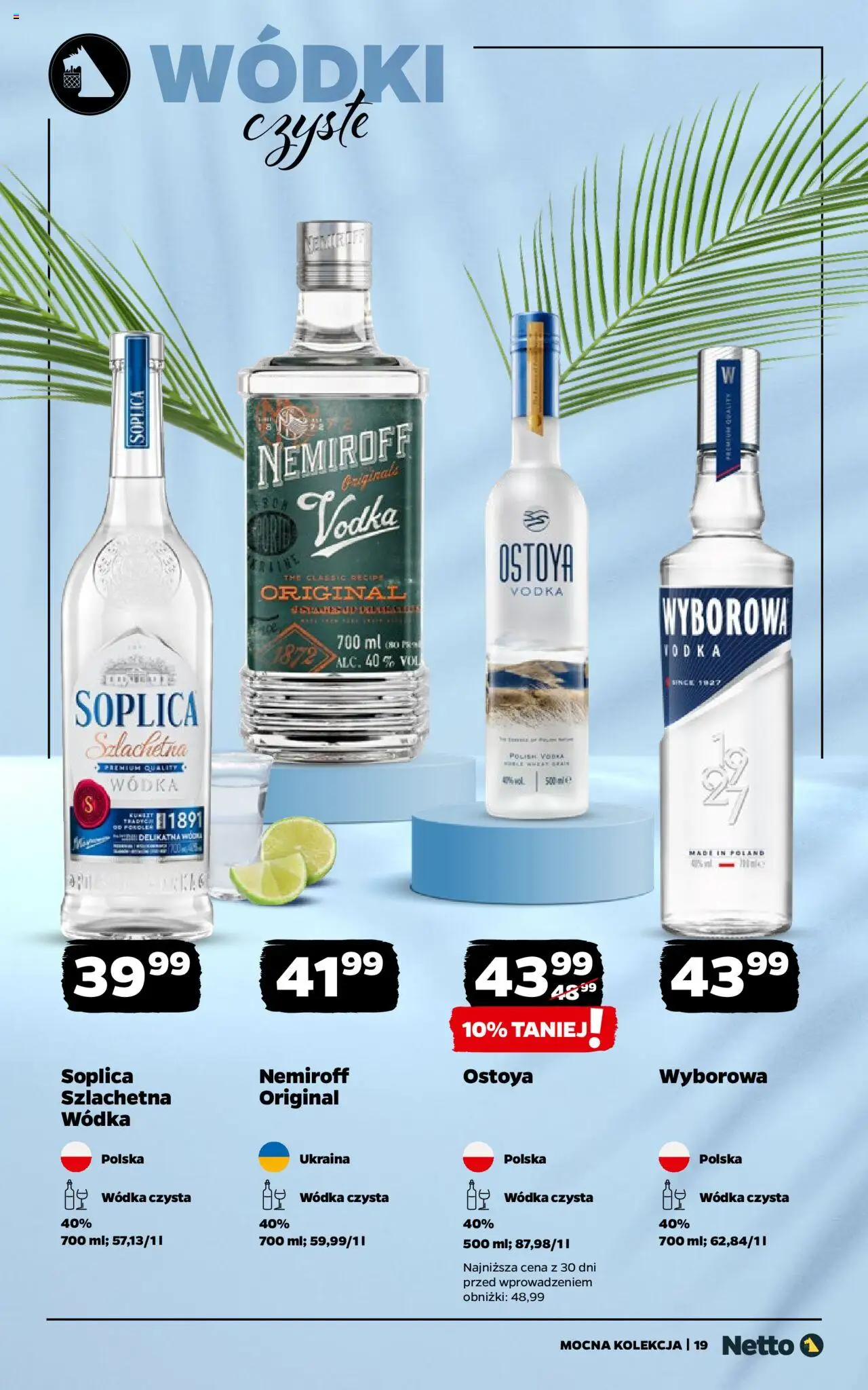 Netto gazetka - Mocna Kolekcja od 18.08.2025 | Strona: 19 | Produkty: Vodka, Wódka