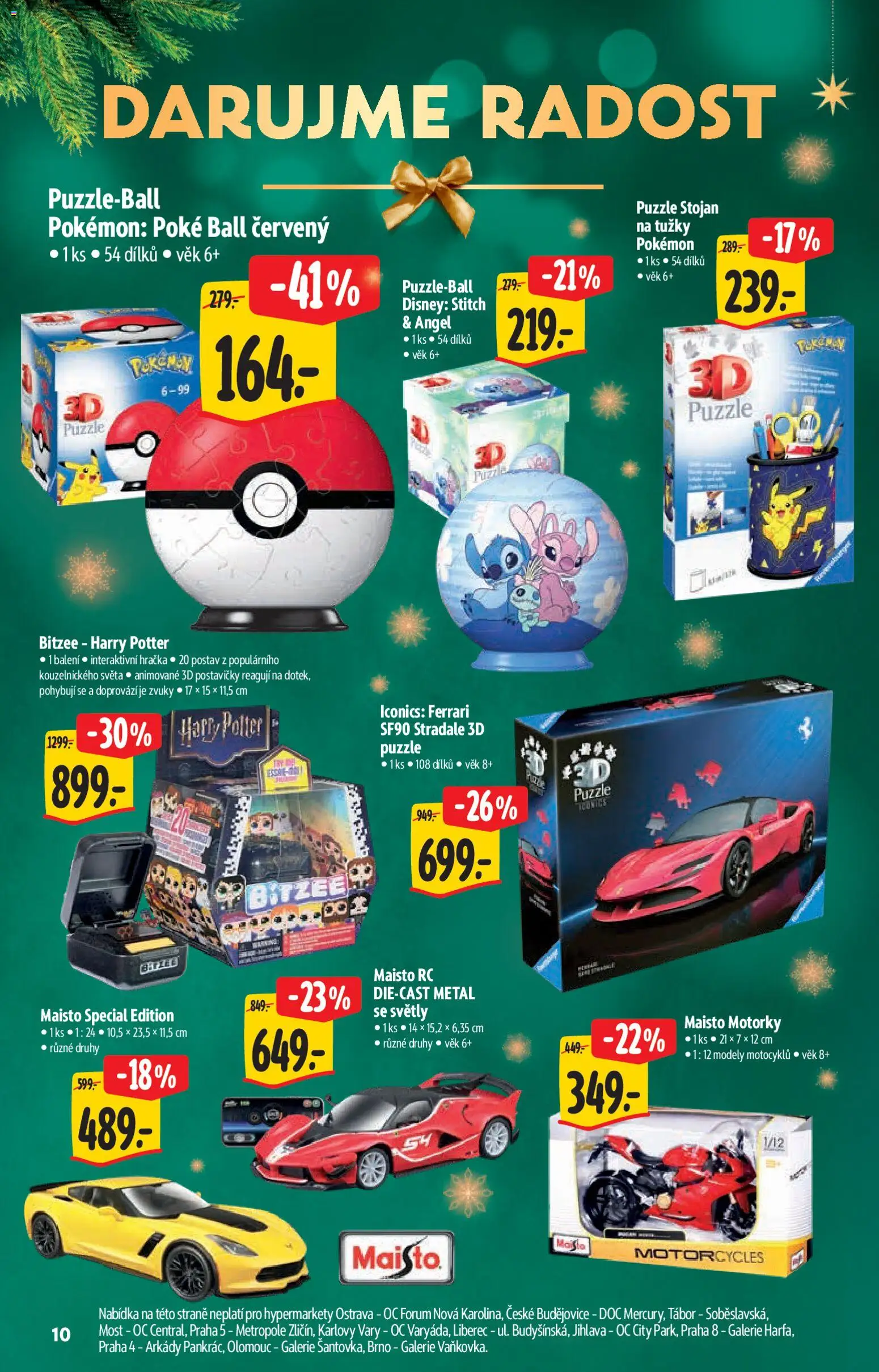 Albert katalog - Hypermarket - Dárky od 03.12.2025 | Strana: 10 | Produkty: Mošt, Modely, Harry Potter, Stitch