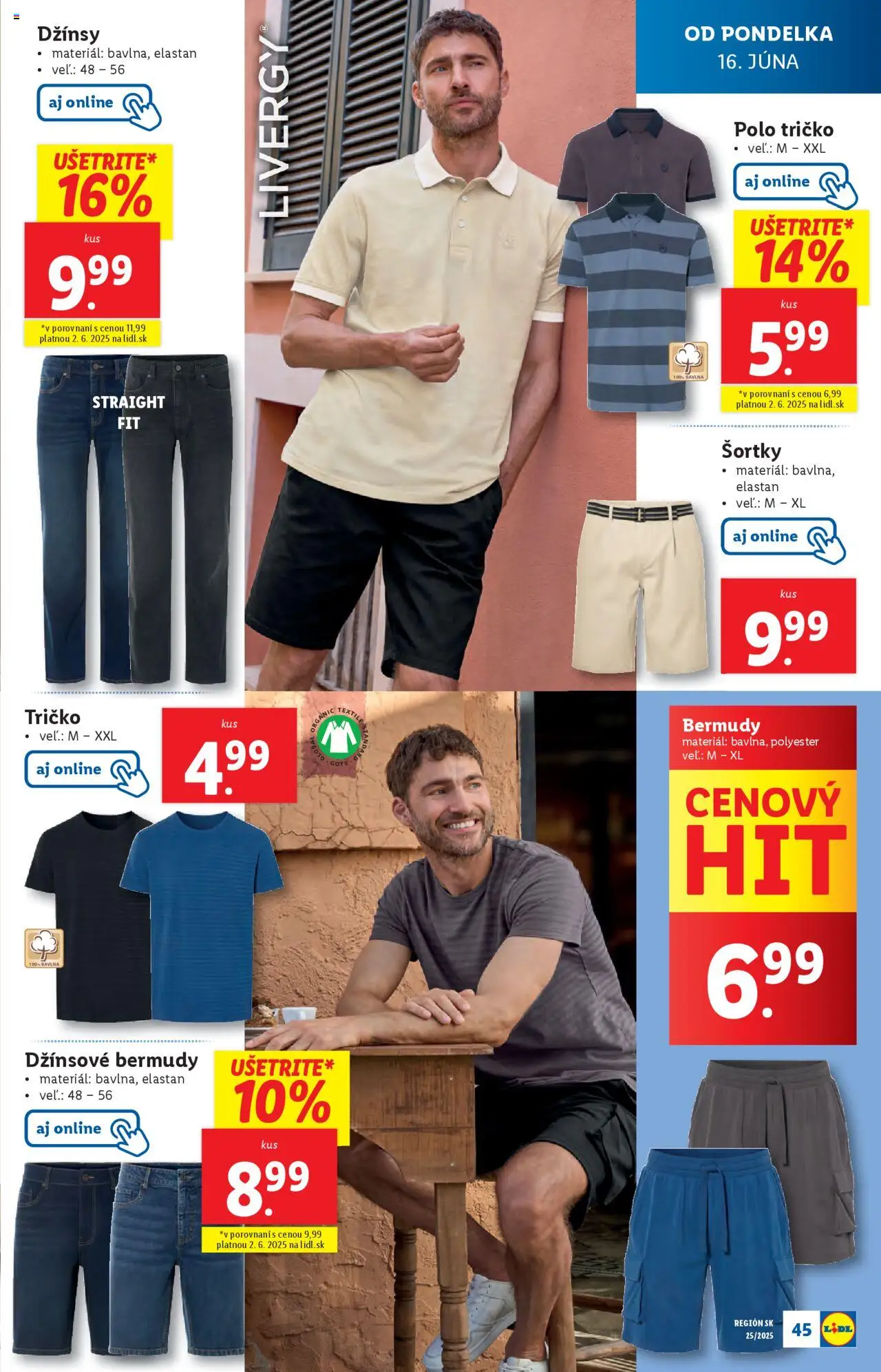 Lidl leták │ platný od 16.06.2025 | Strana: 57 | Produkty: Tričko