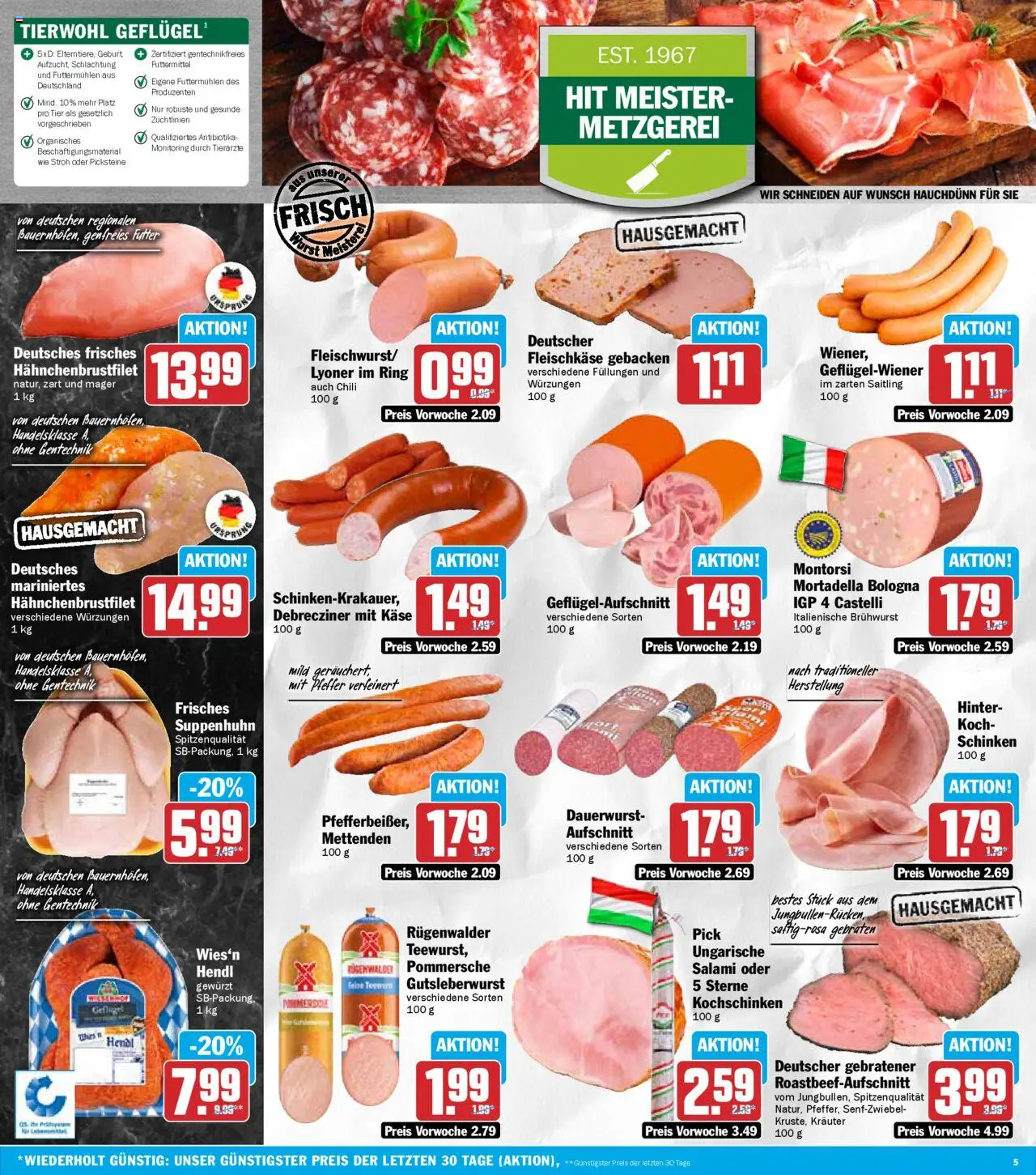 HIT - Baden-Württemberg – gültig ab 13.10.2025 | Seite: 5 | Produkte: Käse, Pfeffer, Chili, Salami