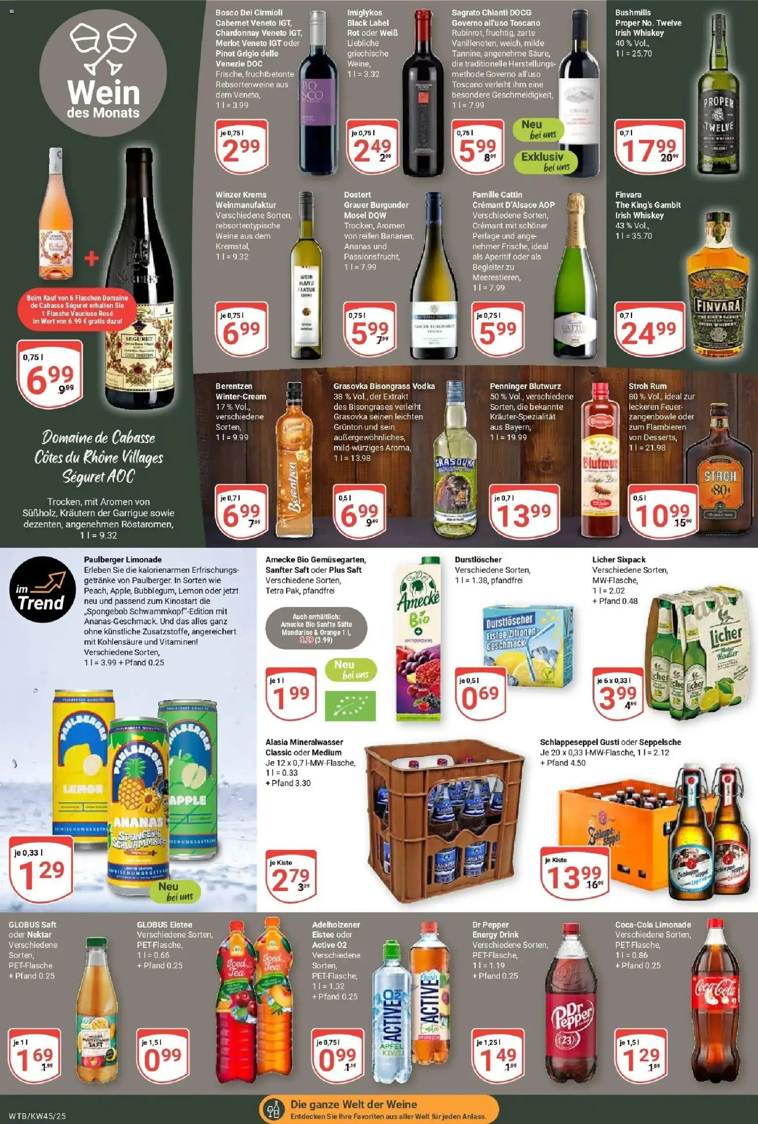 Globus prospekt Wächtersbach	 – gültig ab 02.11.2025 | Seite: 16 | Produkte: Energy, Ananas, Mineralwasser, Saft