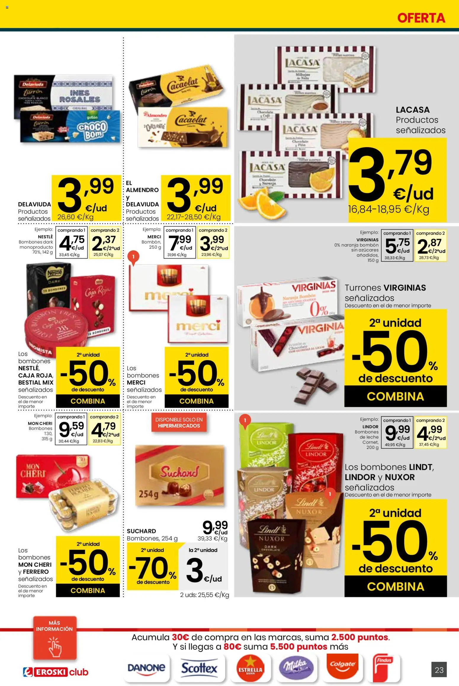 Eroski folleto │ válido desde el 13.11.2025 | Página: 23 | Productos: Άμμος, Chocolate, Κεραία, Caja