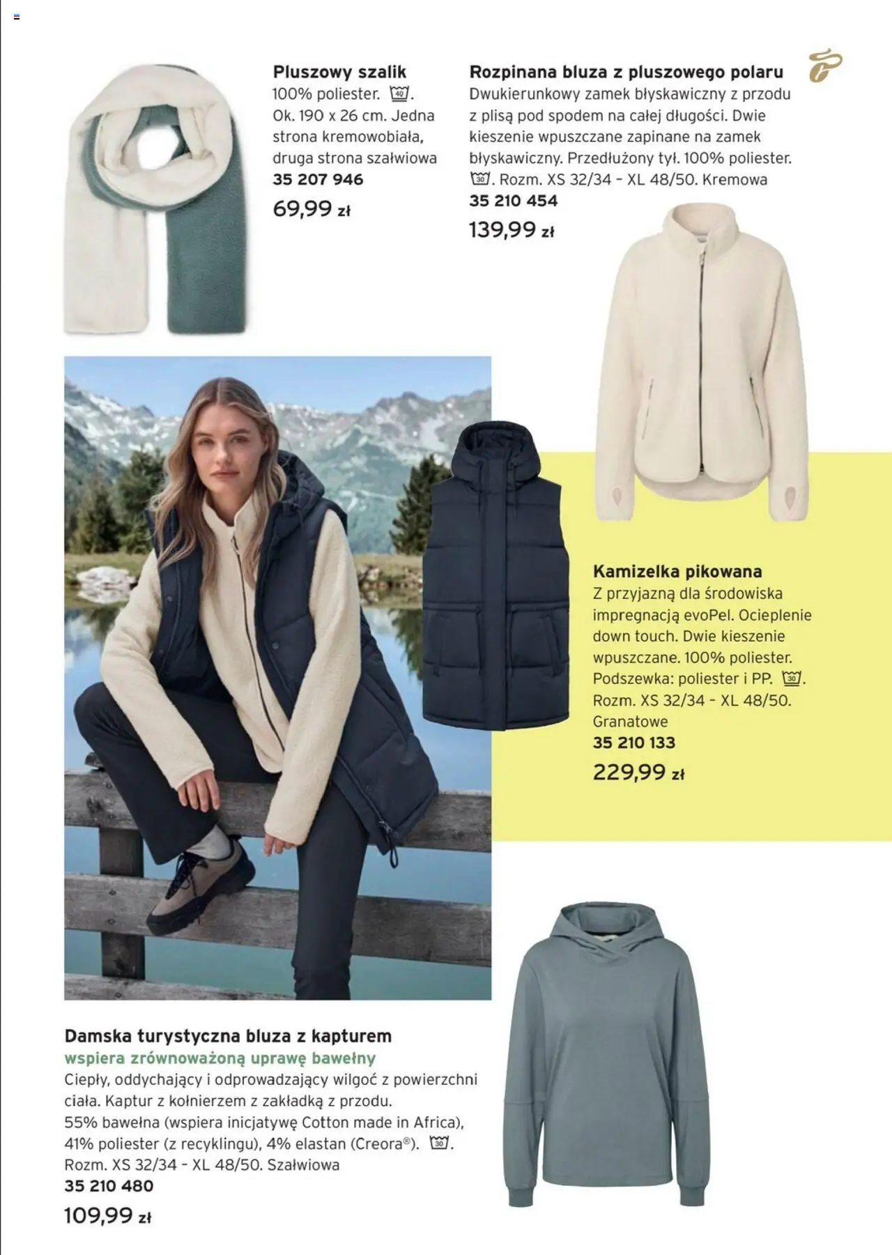Tchibo promocje od 21.10.2025 | Strona: 5 | Produkty: Bluza z kapturem, Kamizelka, Szalik