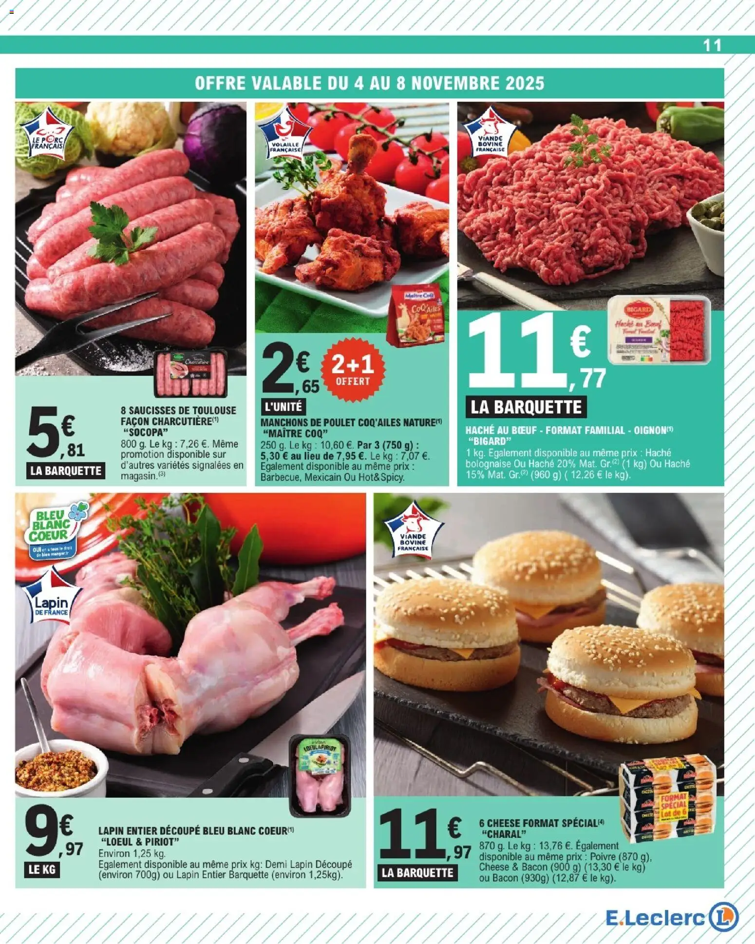 {H1} | Page: 11 | Produits: Volaille, Poivre, Viande, Viande bovine