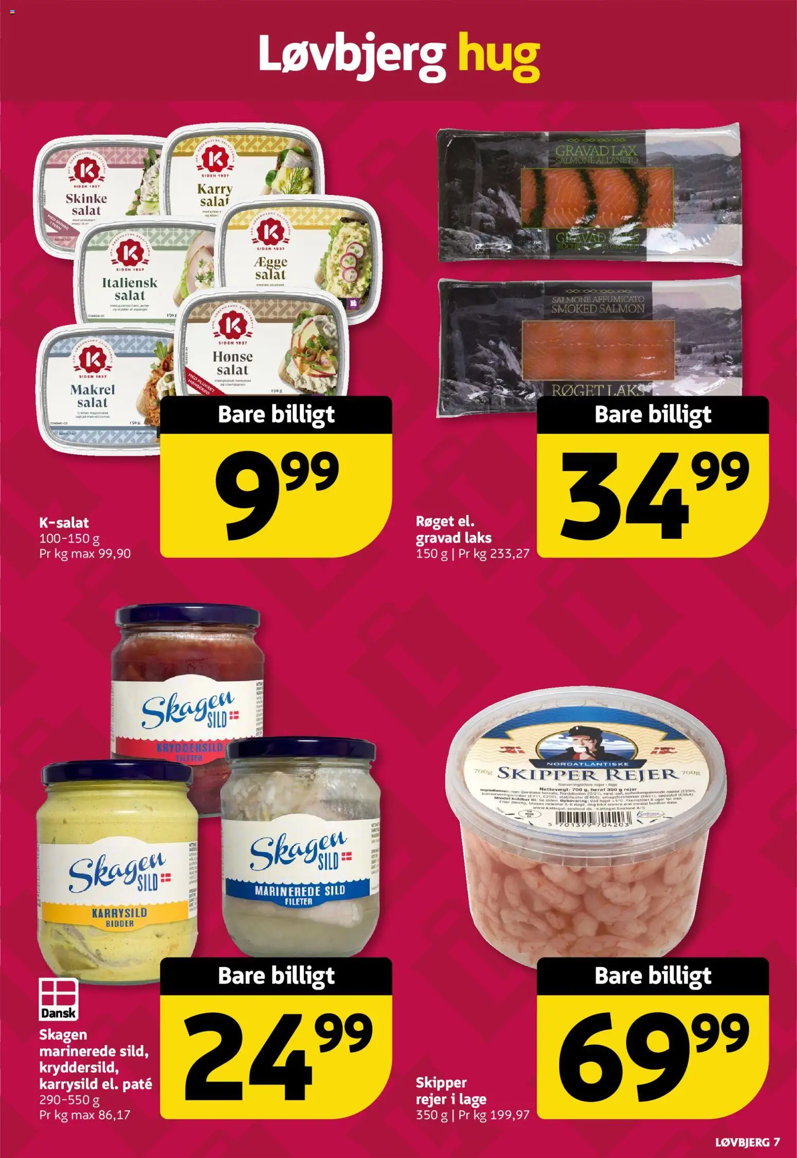 Løvbjerg tilbudsavis – gyldig fra 12.12.2025 | Side: 7 | Produkter: Salat, Gulerod, Sild, Italiensk salat