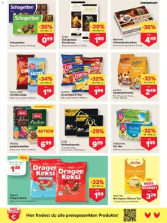 MPREIS Absam ab 06.02.2026 gültig | Seite: 8 | Produkte: Chips, Kaffee, Schokolade, Tee