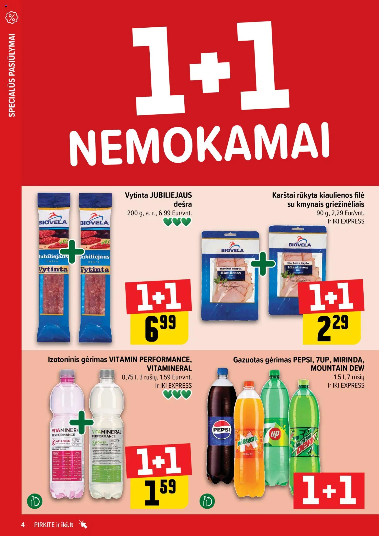 IKI akcijos nuo 20.04.2026 | Puslapis: 4 | Prekių: Kiaulienos, Dešra