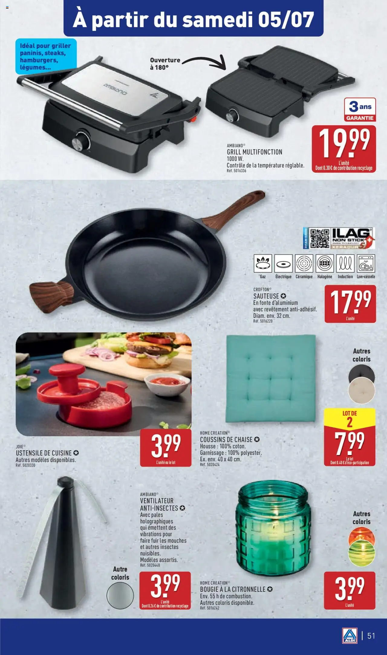  | Page: 54 | Produits: Grill, Ventilateur, Chaise, Home Creation
