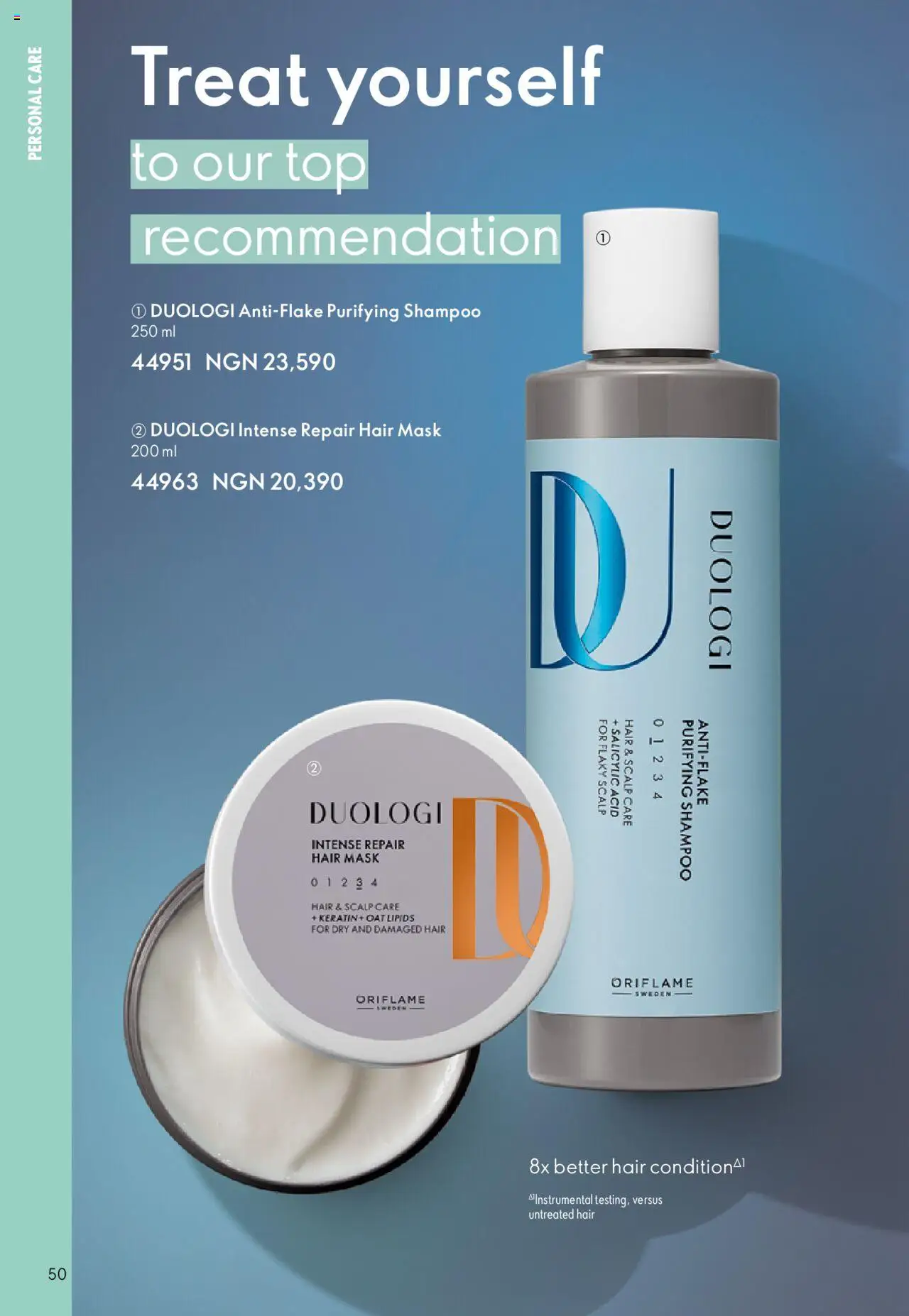 Oriflame Catalogue  valid from 01.10.2025 | Page: 50 | Products: Hair mask, Mask, Shampoo