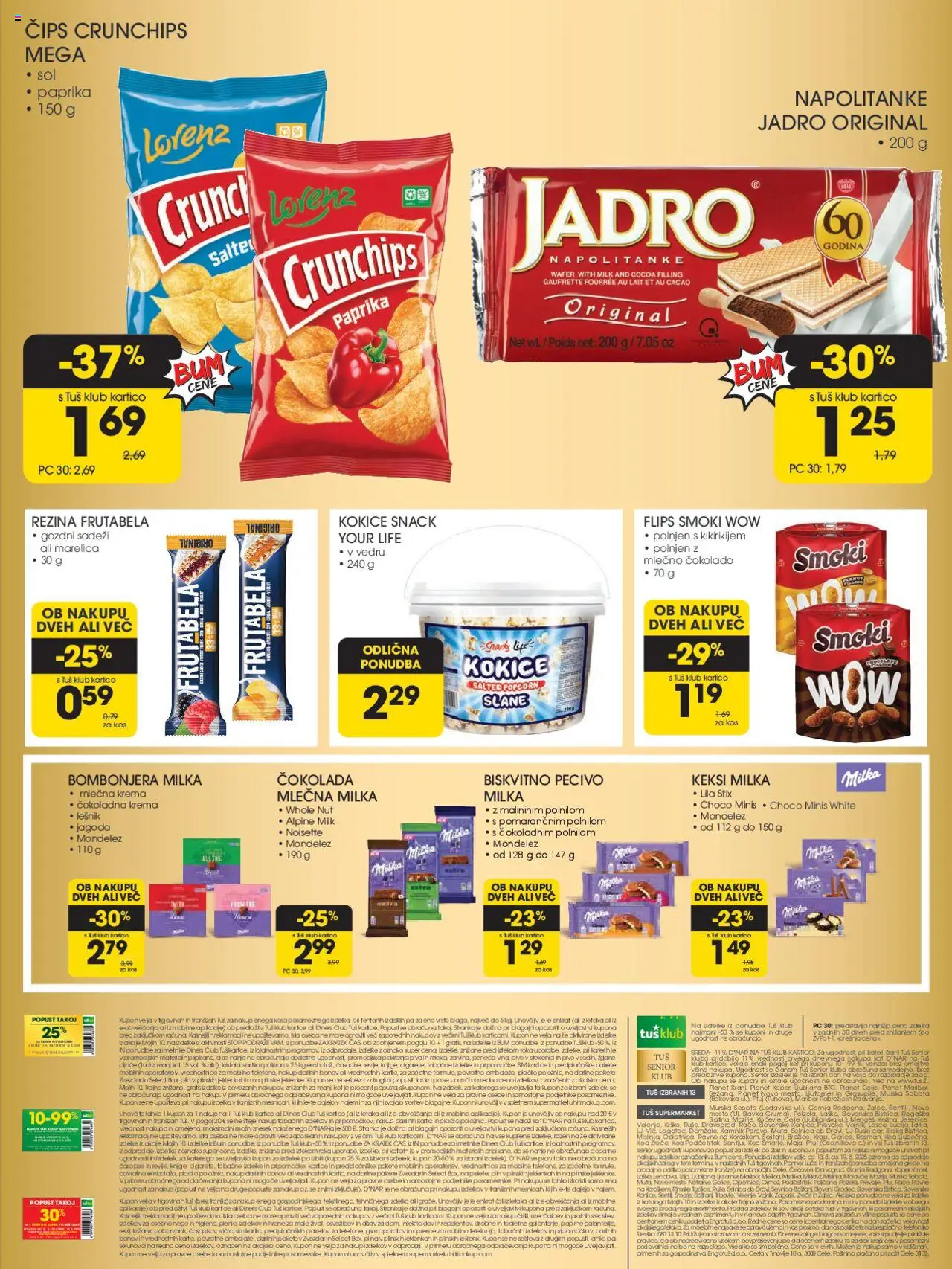 Tuš katalog │ velja od 13.08.2025 | Stran: 15 | Izdelki: Kos, Flips, Cokolada, Sol