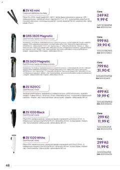 Náhled letáku Expert elektro katalog - ECG - Malé domácí spotřebiče od 01.10.2024 | Strana: 48 | Produkty: Žehlička, Zastřihovač, Žehlička na vlasy, Desky