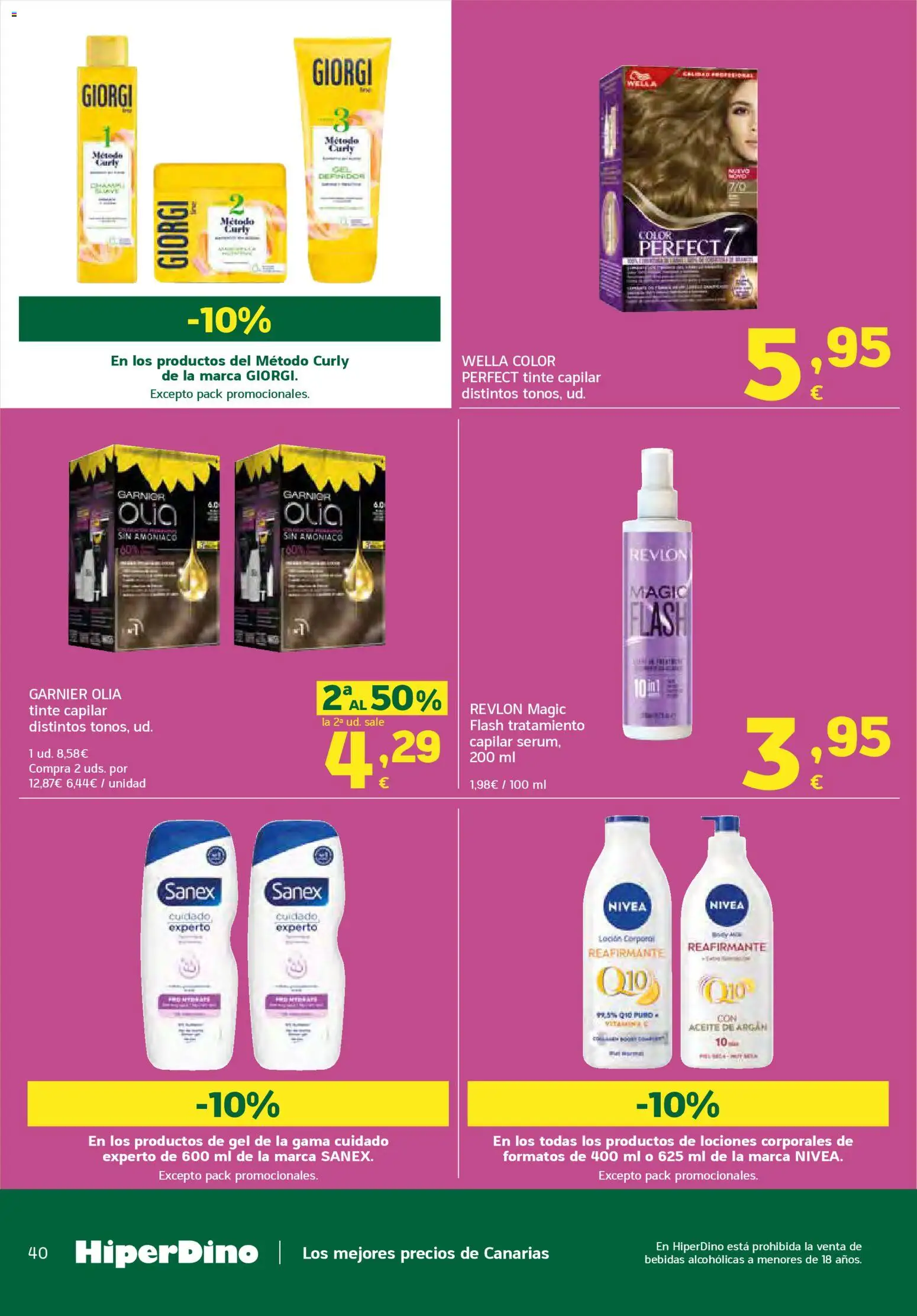 HiperDino folleto │ válido desde el 23.04.2026 | Página: 40 | Productos: Tinte, Aceite, Aceite de argán