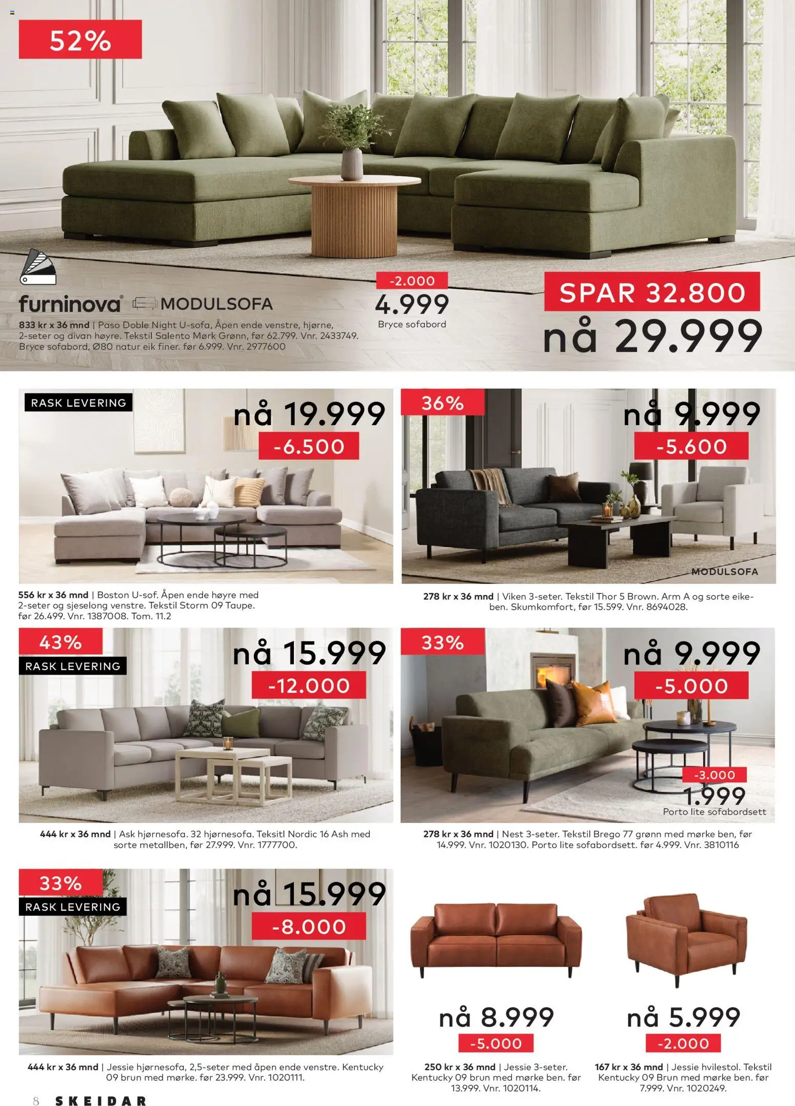 {H1} | Side: 8 | Produkter: Sjeselong