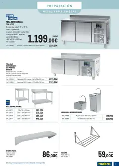 Vista previa Makro - Especial Equipamiento Canarias válido desde el 01.09.2025 | Página: 11 | Productos: Estante, Mesa