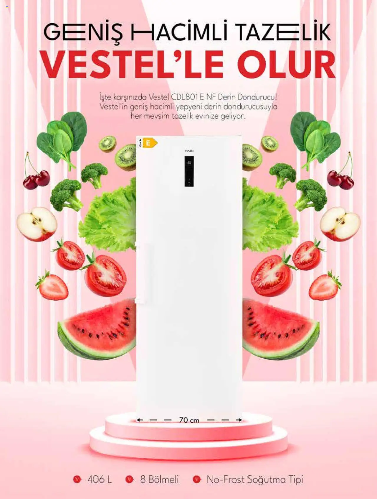Vestel Katalog - 03.09.2025 tarihinden itibaren geçerlidir | Sayfa: 13 | Ürünler: Dondurucu