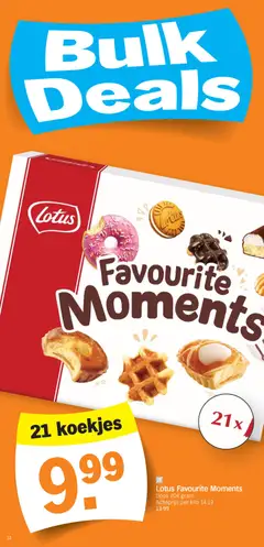 Lotus Favourite Moments, Doos 704 gram, 21 koekjes - Voorbeeld van een folder van Albert Heijn, geldig van 02.02.2026 | Pagina: 12 | Producten: Koekjes
