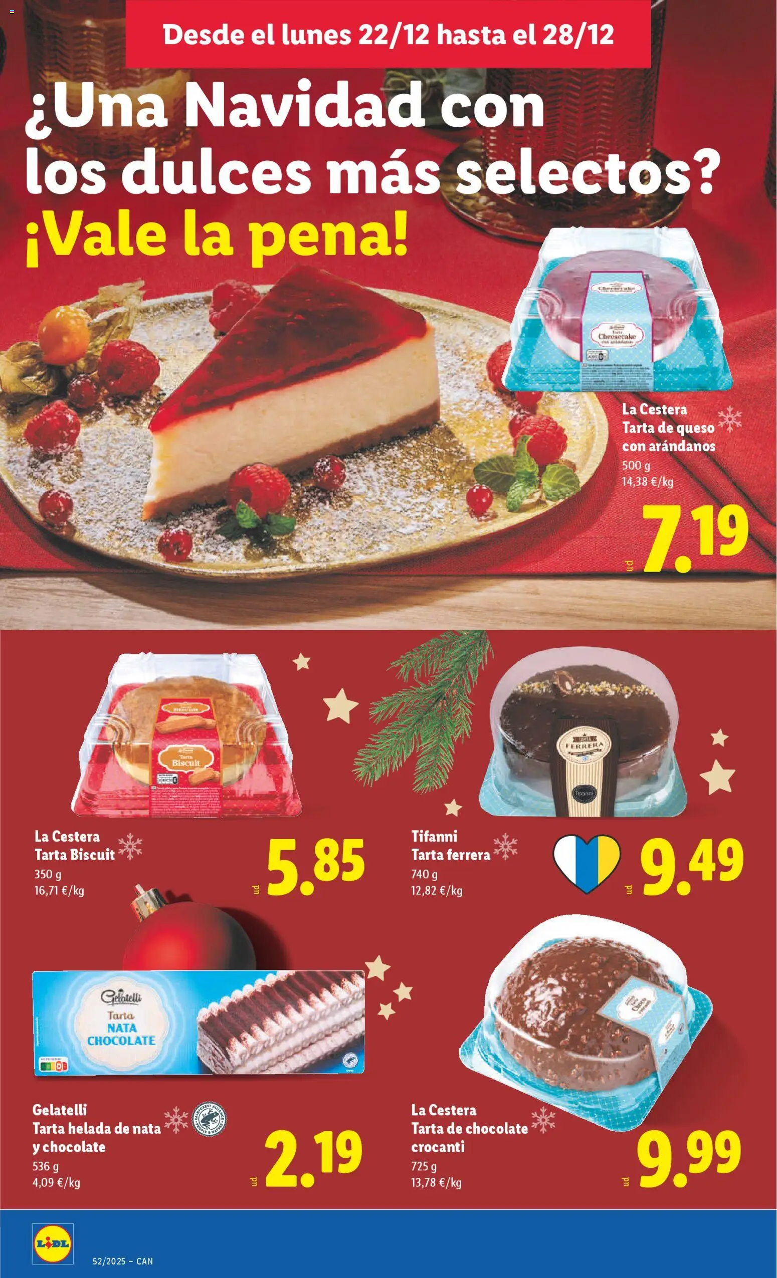 Lidl - Canarias │ válido desde el 22.12.2025 | Página: 28 | Productos: Queso, Chocolate