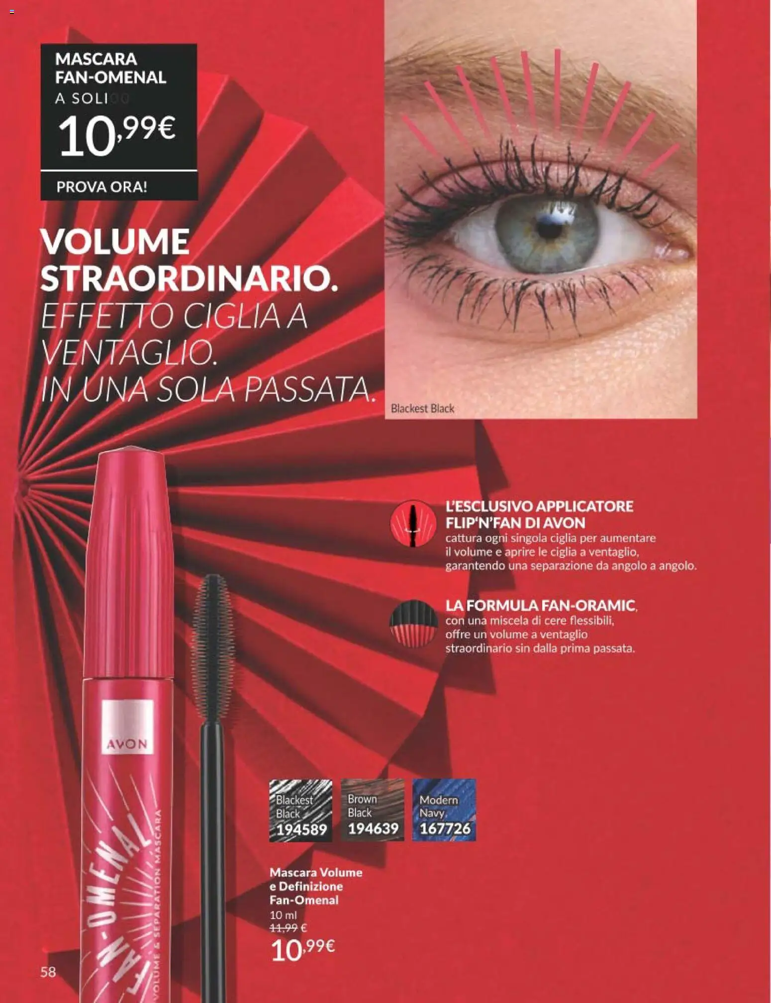 Volantino Avon del 01.03.2026 | Pagina: 58 | Prodotti: Mascara