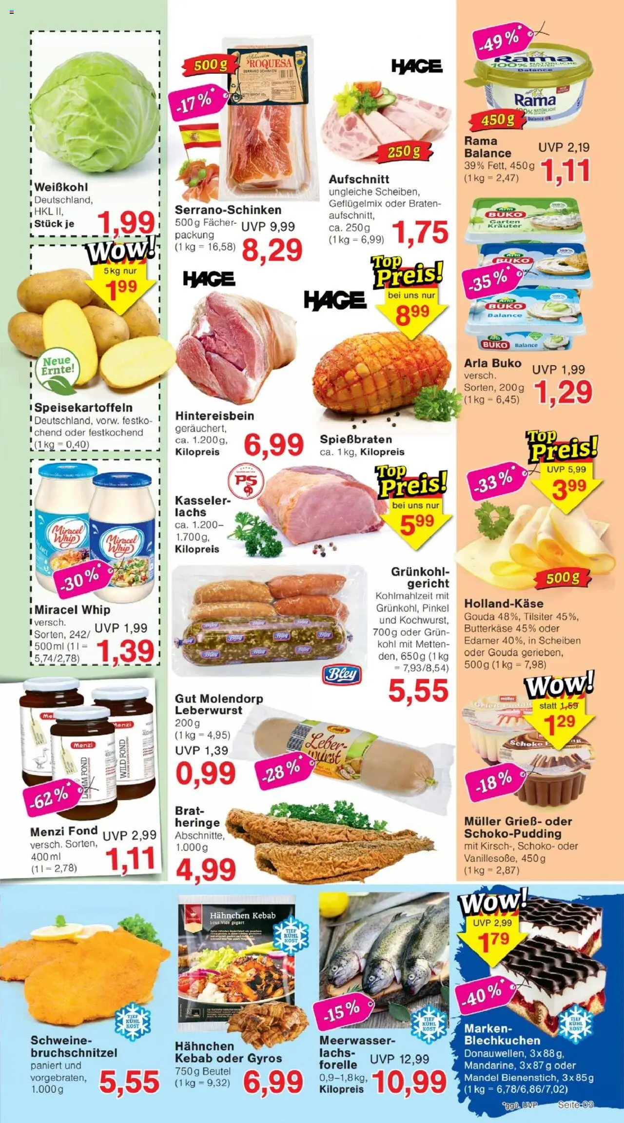 Jawoll Prospekt – gültig ab 22.09.2025 | Seite: 3 | Produkte: Hahnchen, Gouda, Edamer, Gyros