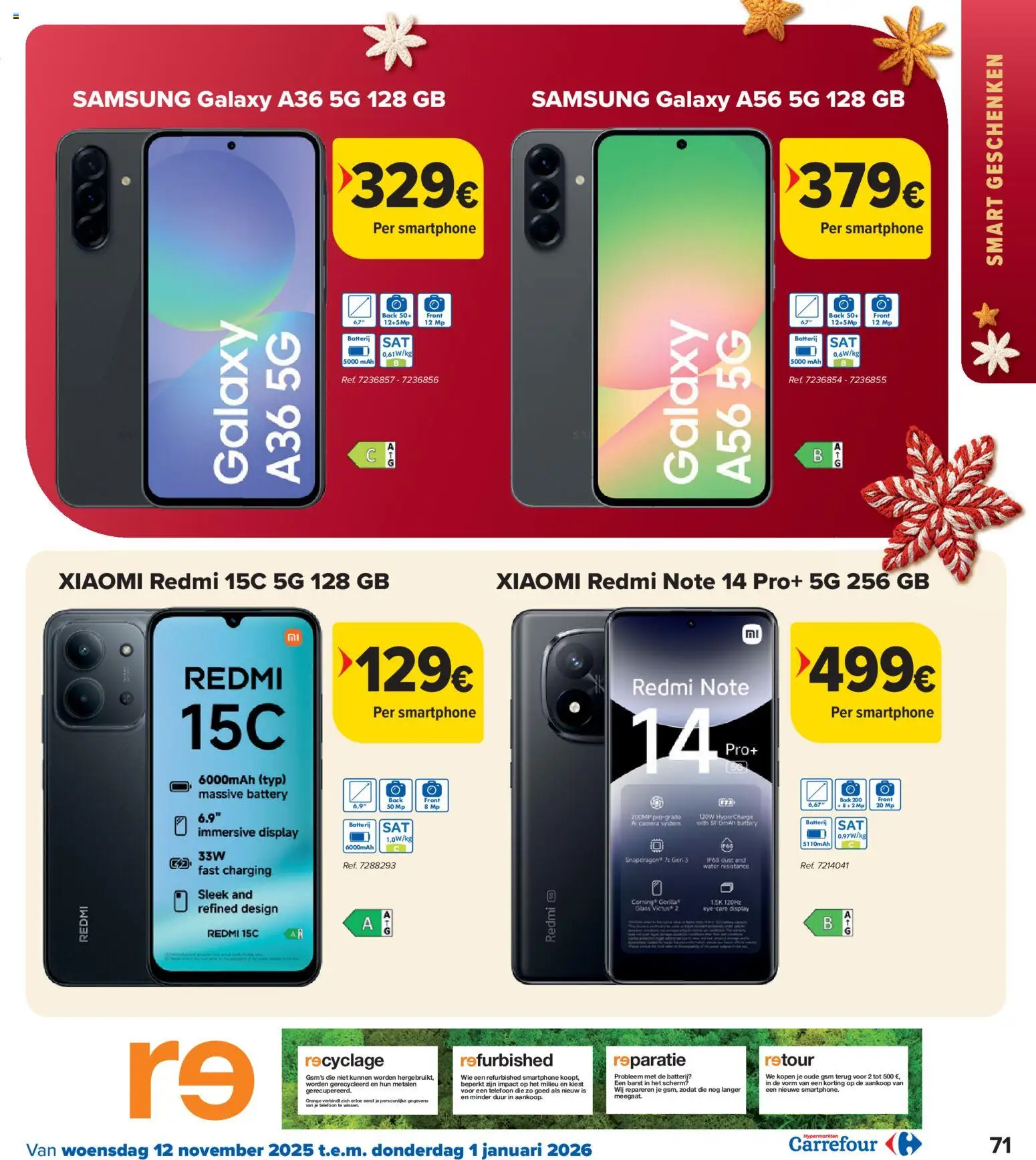 {H1} | Pagina: 71 | Producten: Telefoon, Smartphone, Batterij, Scherm