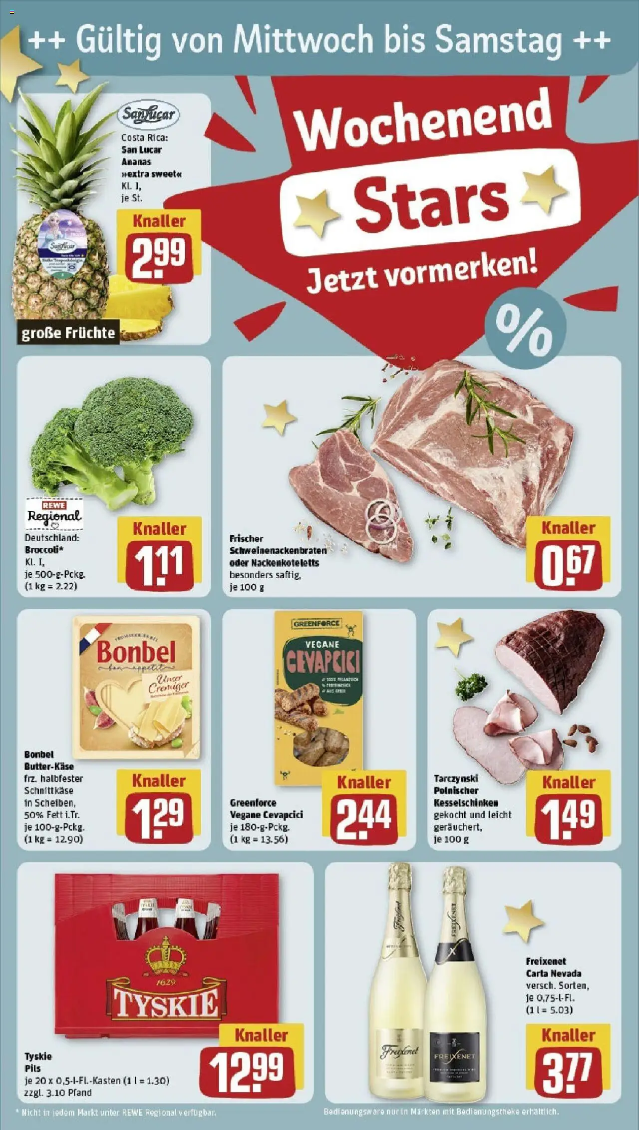Rewe prospekt Lüdinghausen	 - gültig ab dem 15.06.2025 | Seite: 28 | Produkte: Tyskie, Freixenet, Pils, Ananas