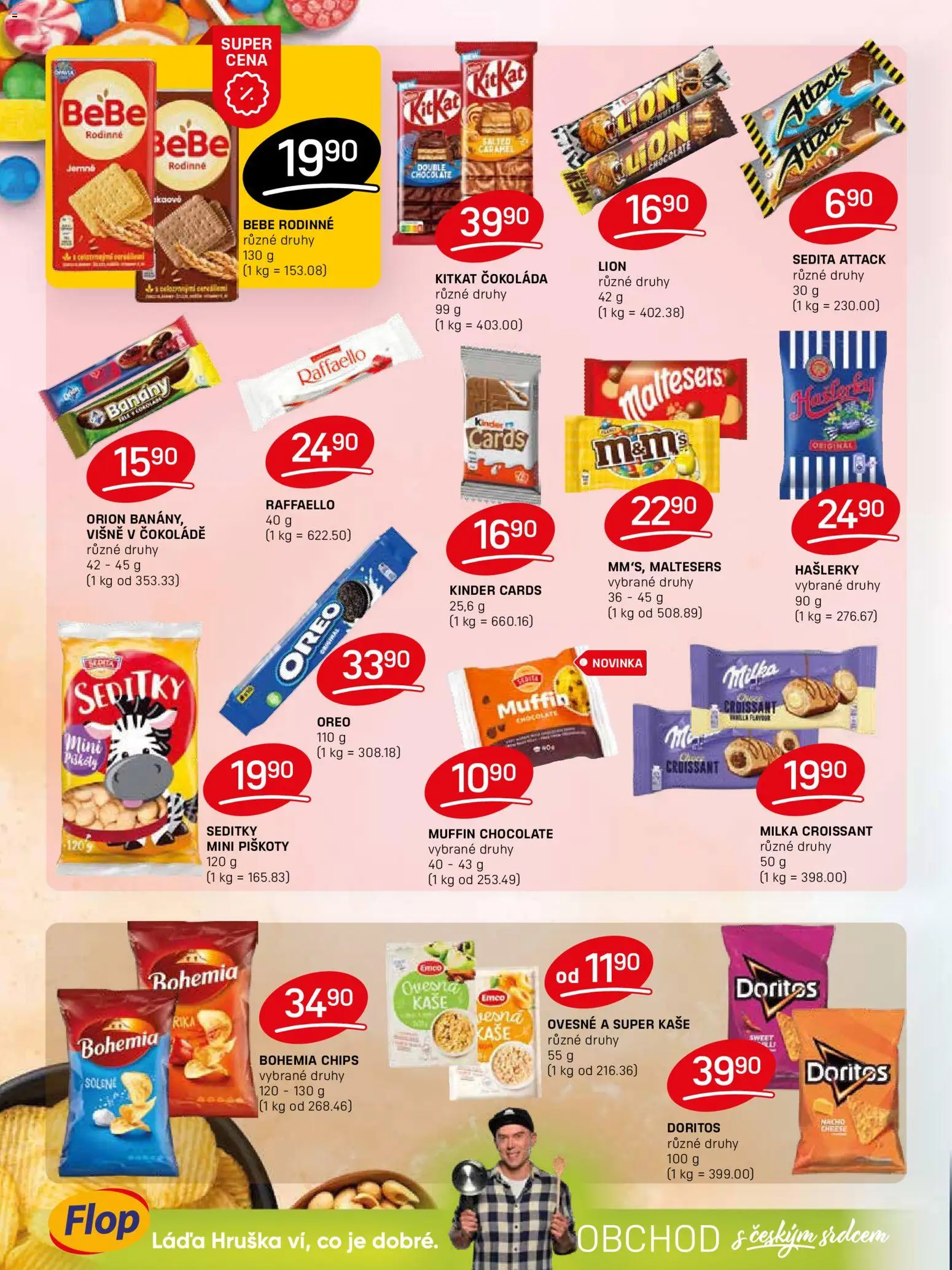 Flop leták od 12.11.2025 | Strana: 8 | Produkty: Čokoláda, Kaše, Bohemia chips, Bebe