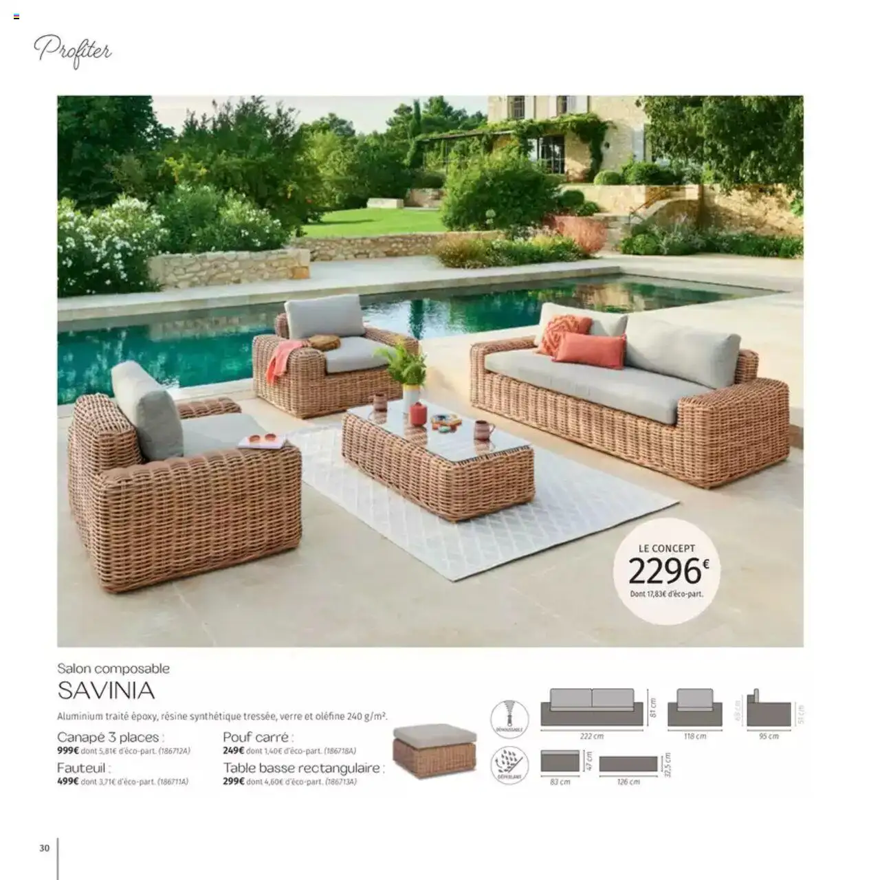  | Page: 30 | Produits: Canapé, Fauteuil, Table basse, Table