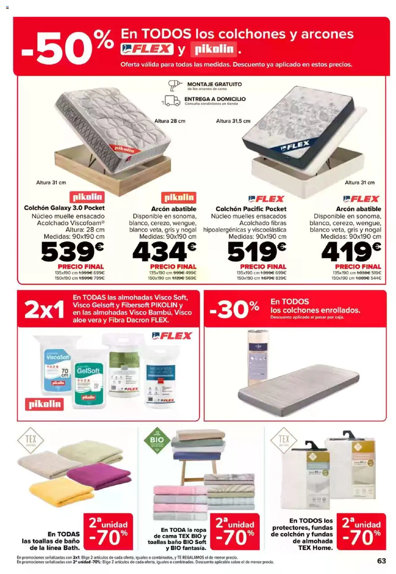 Carrefour folleto │ válido desde el 26.06.2025 | Página: 62 | Productos: Té, Colchon, Ropa, Almohada