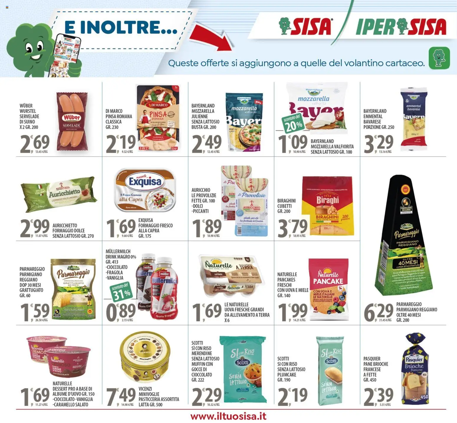 Volantino SISA del 27.12.2025 | Pagina: 20 | Prodotti: Uova, Plumcake, Miele, Parmigiano