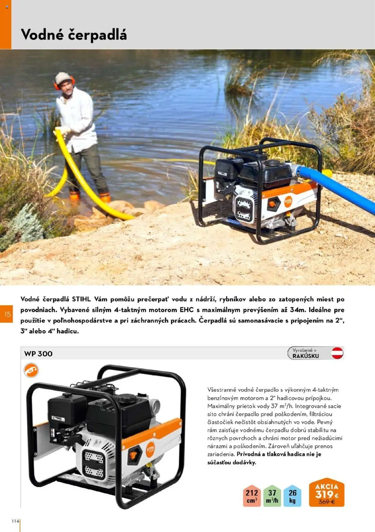 Nové STIHL akcie – leták je platný od 01.04.2025 | Strana: 114 | Produkty: Čerpadlo, Rám