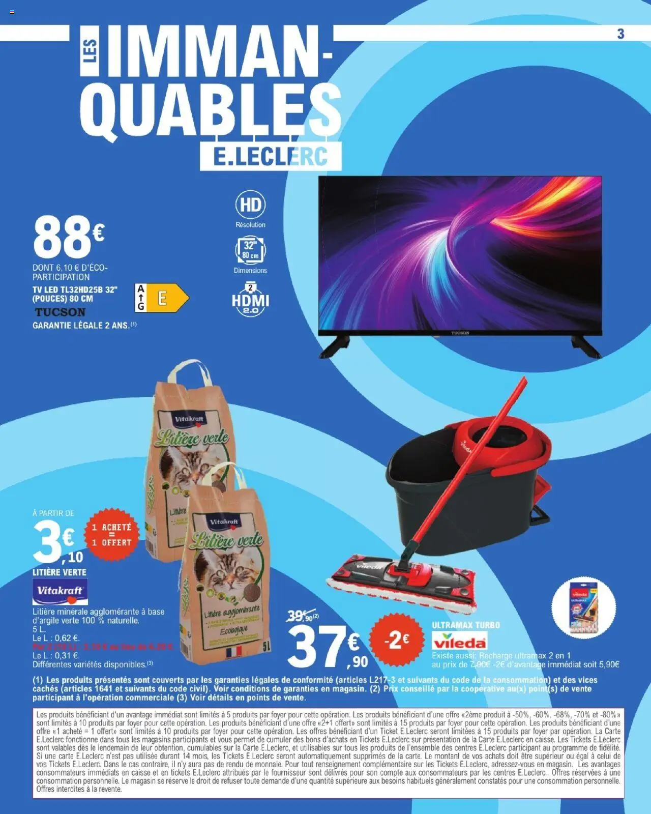  | Page: 3 | Produits: Base, Litière, TV led, Vileda