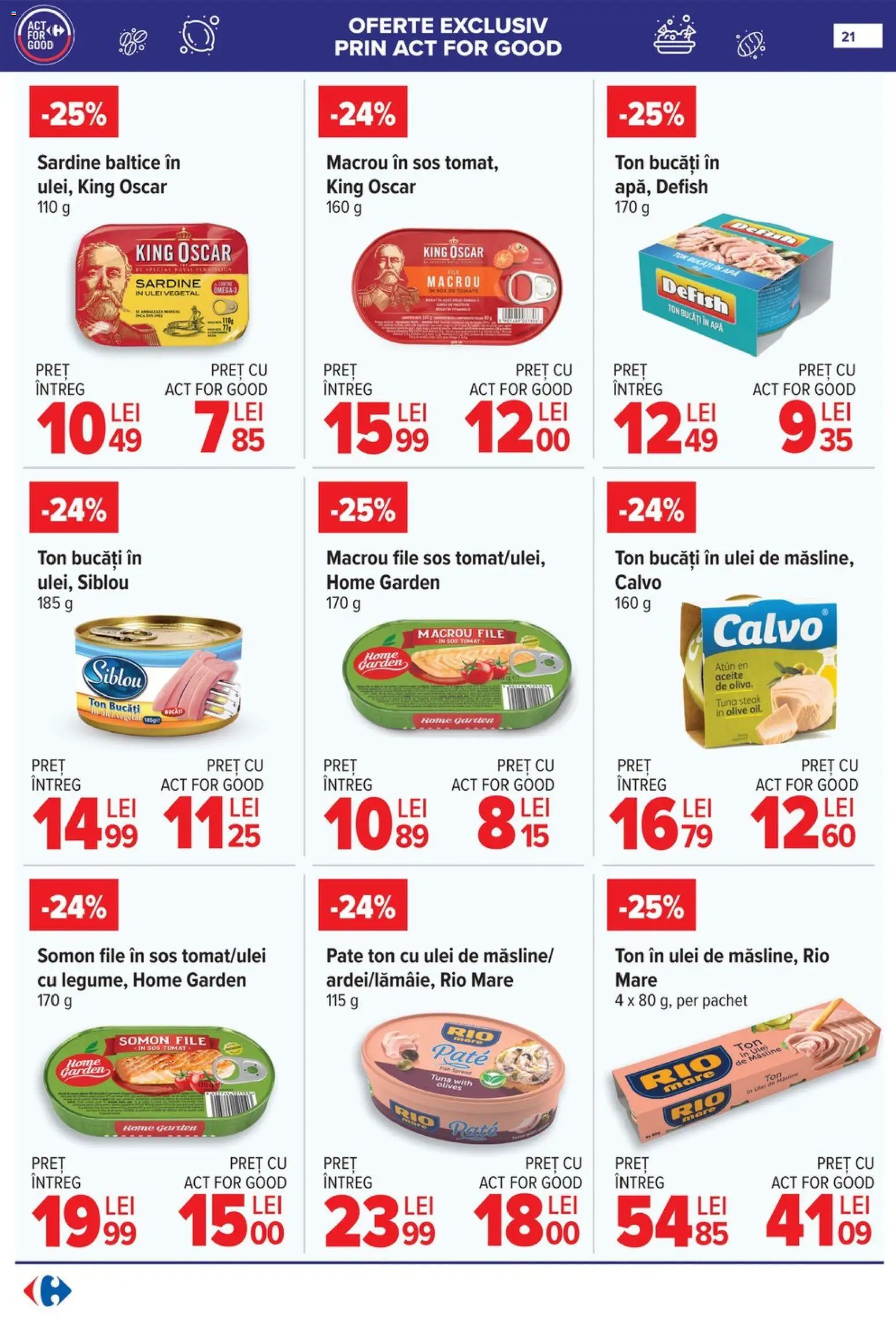 Noul catalog Carrefour – valabil de la 18.03.2026 | Pagină: 28 | Produse: Pate, Măsline, Apă, Sos