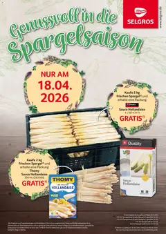 Selgros Genussvolle Spargelsaison ab 18.04.2026 gültig