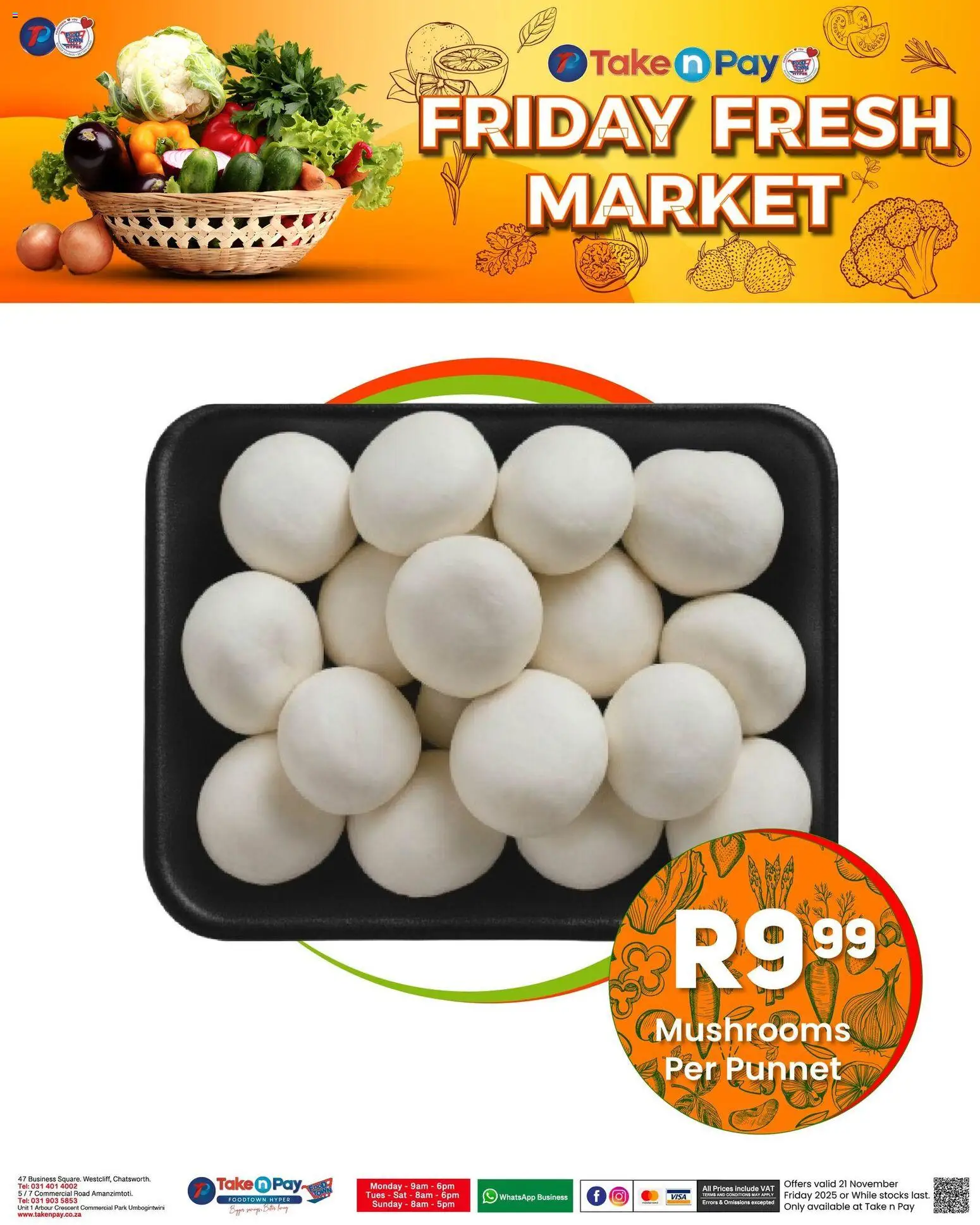 New Take n Pay catalogue – valid from 21.11.2025 | Page: 9 | Products: Mushrooms