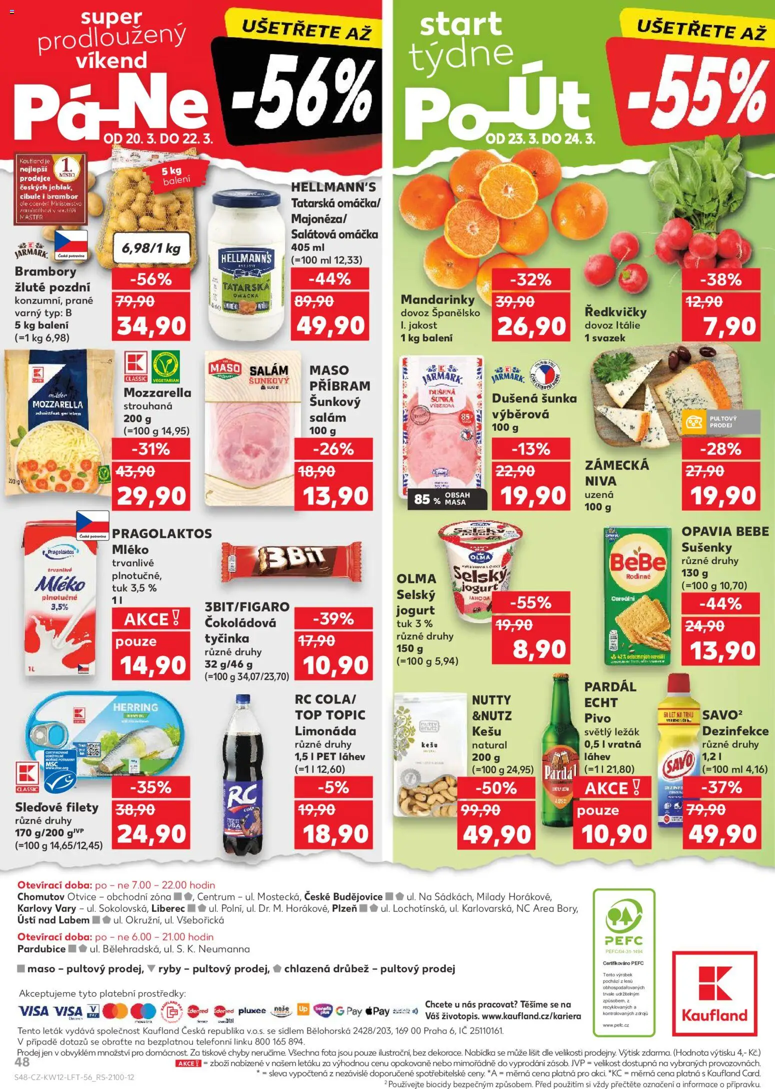 Kaufland leták - Chomutov od 18.03.2026 | Strana: 48 | Produkty: Mléko, Pardál, Pivo, Pivo Pardál