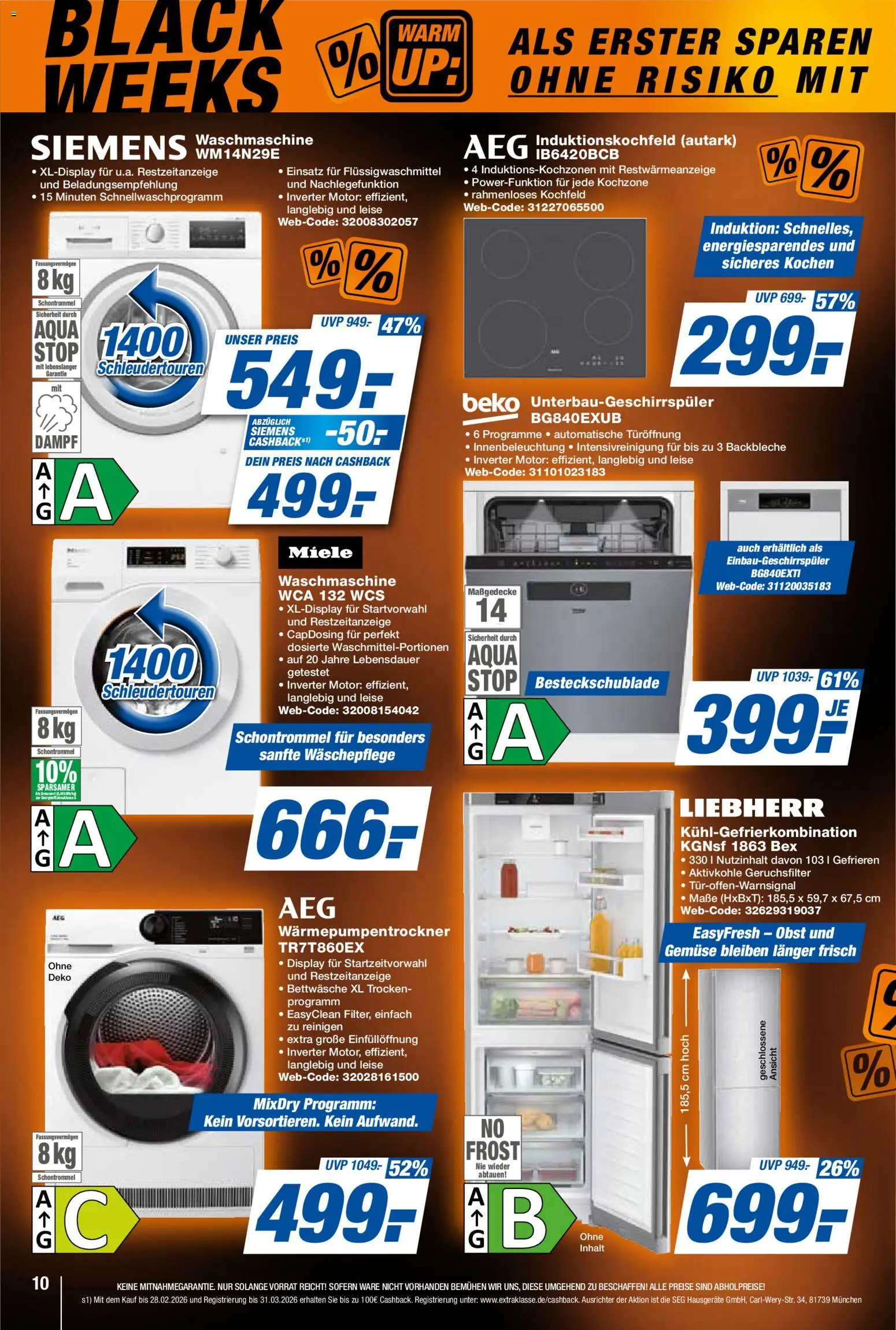 Expert - Black Friday – gültig ab 31.10.2025 | Seite: 10 | Produkte: Siemens, Bettwäsche, Waschmaschine, Kochfeld