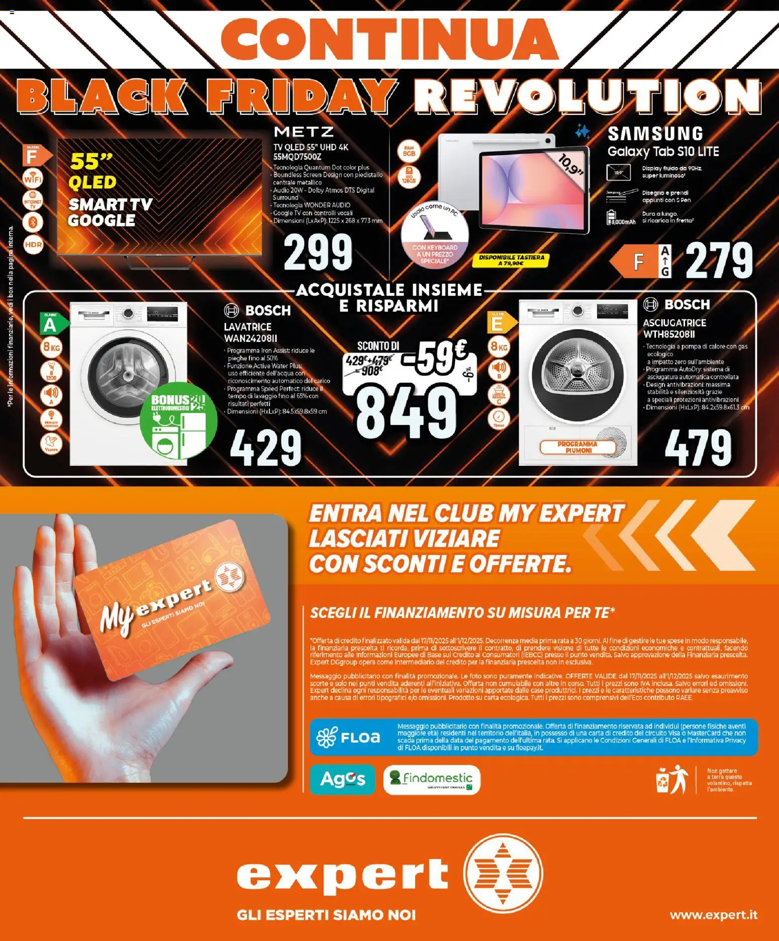 Volantino Expert del 17.11.2025 | Pagina: 27 | Prodotti: smart TV, Asciugatrice, Audio, Terra