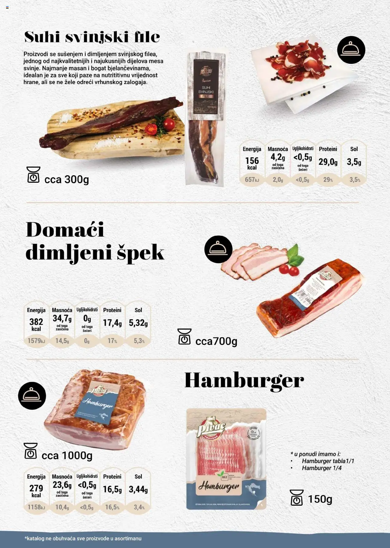 Pivac katalog | vrijedi od 01.12.2024 | Stranica: 10 | Proizvodi: Svinjski file, Hamburger