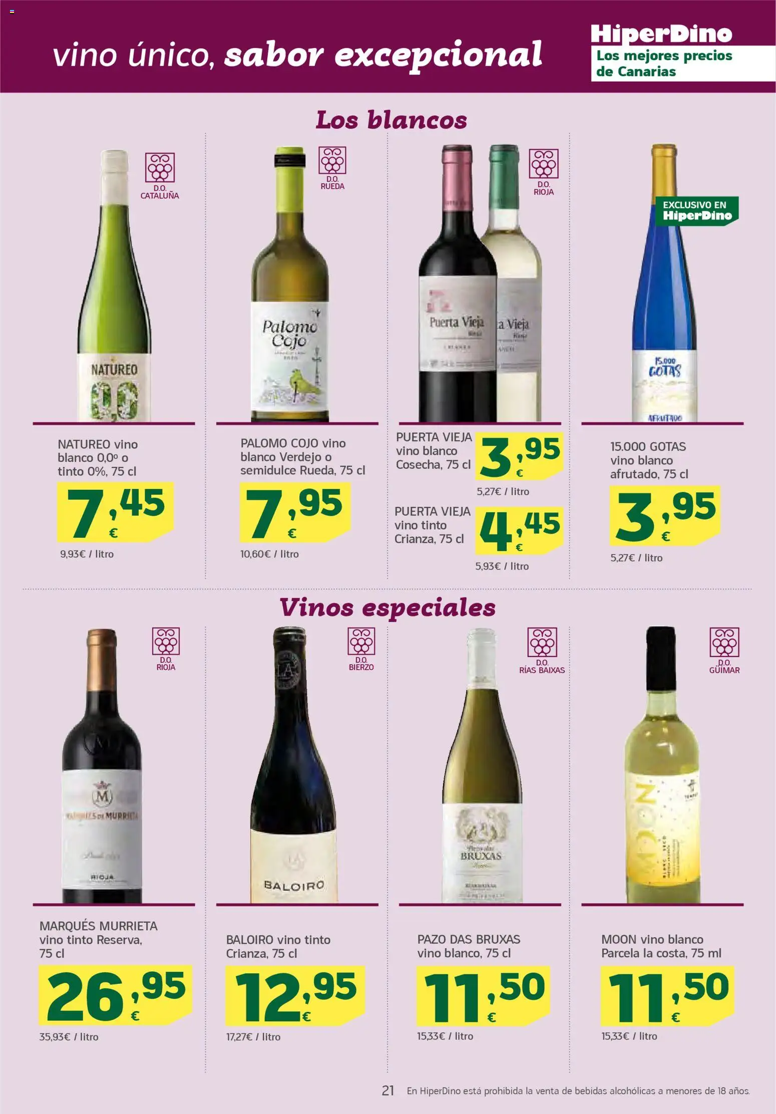 HiperDino folleto │ válido desde el 23.01.2026 | Página: 21 | Productos: Vino