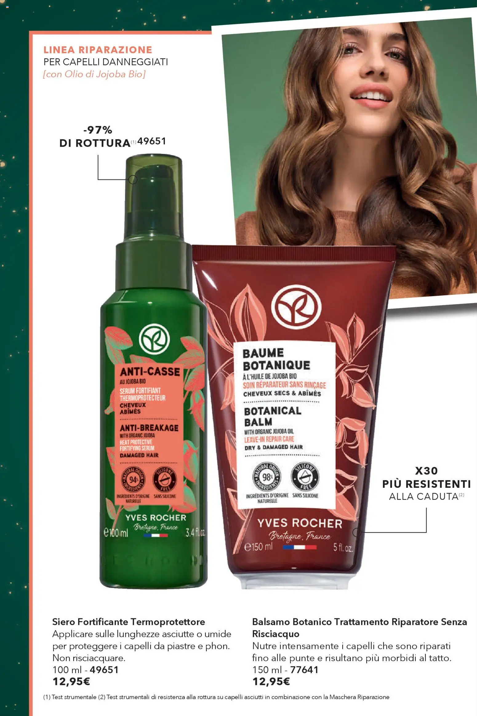 Volantino Yves Rocher del 29.11.2025 | Pagina: 50 | Prodotti: Balsamo, Maschera, Olio, Silicone